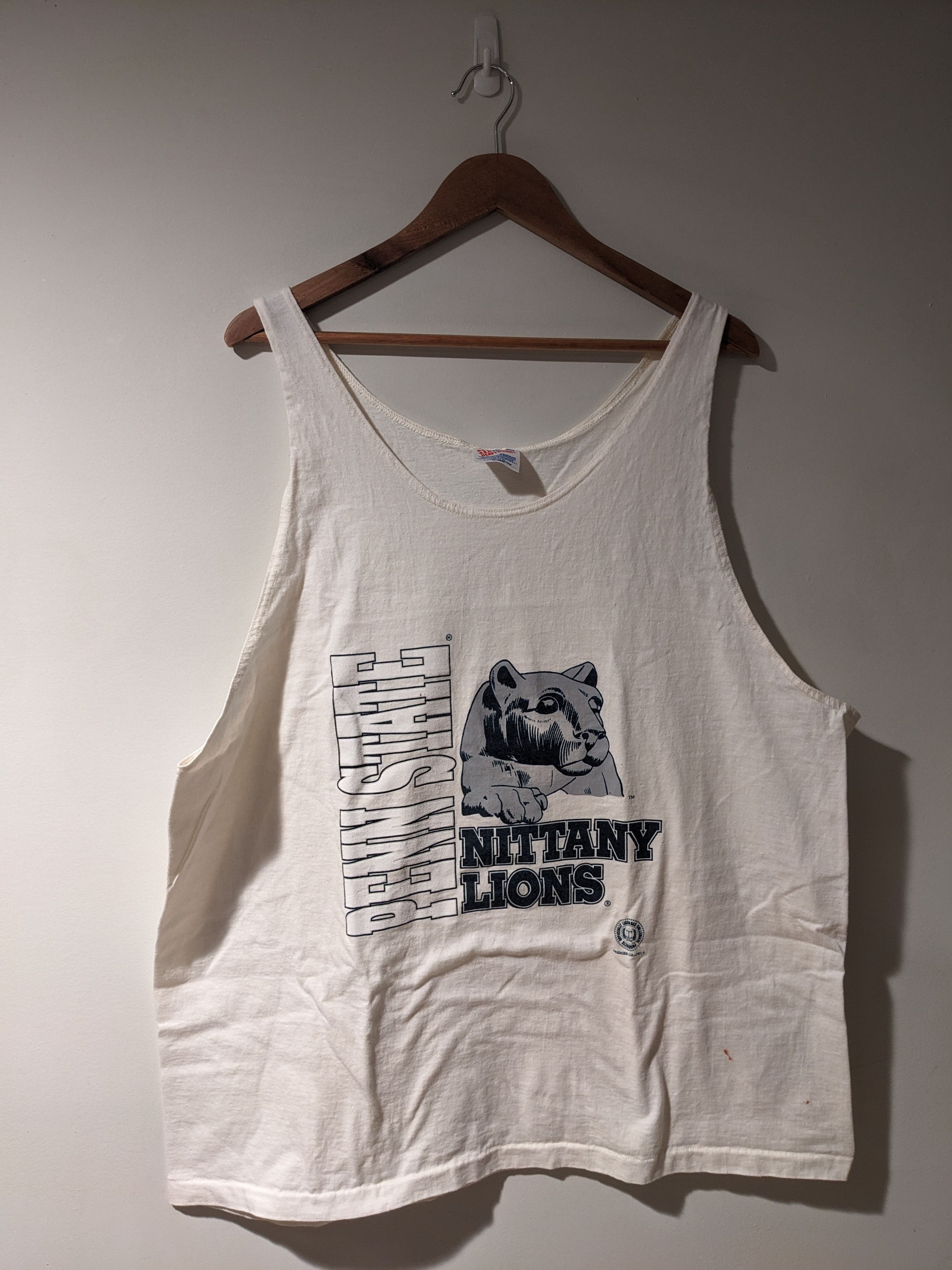Vintage Vintage 90s Penn State University College Football Tank Top Size US XXL / EU 58 / 5 - 1 Thumbnail