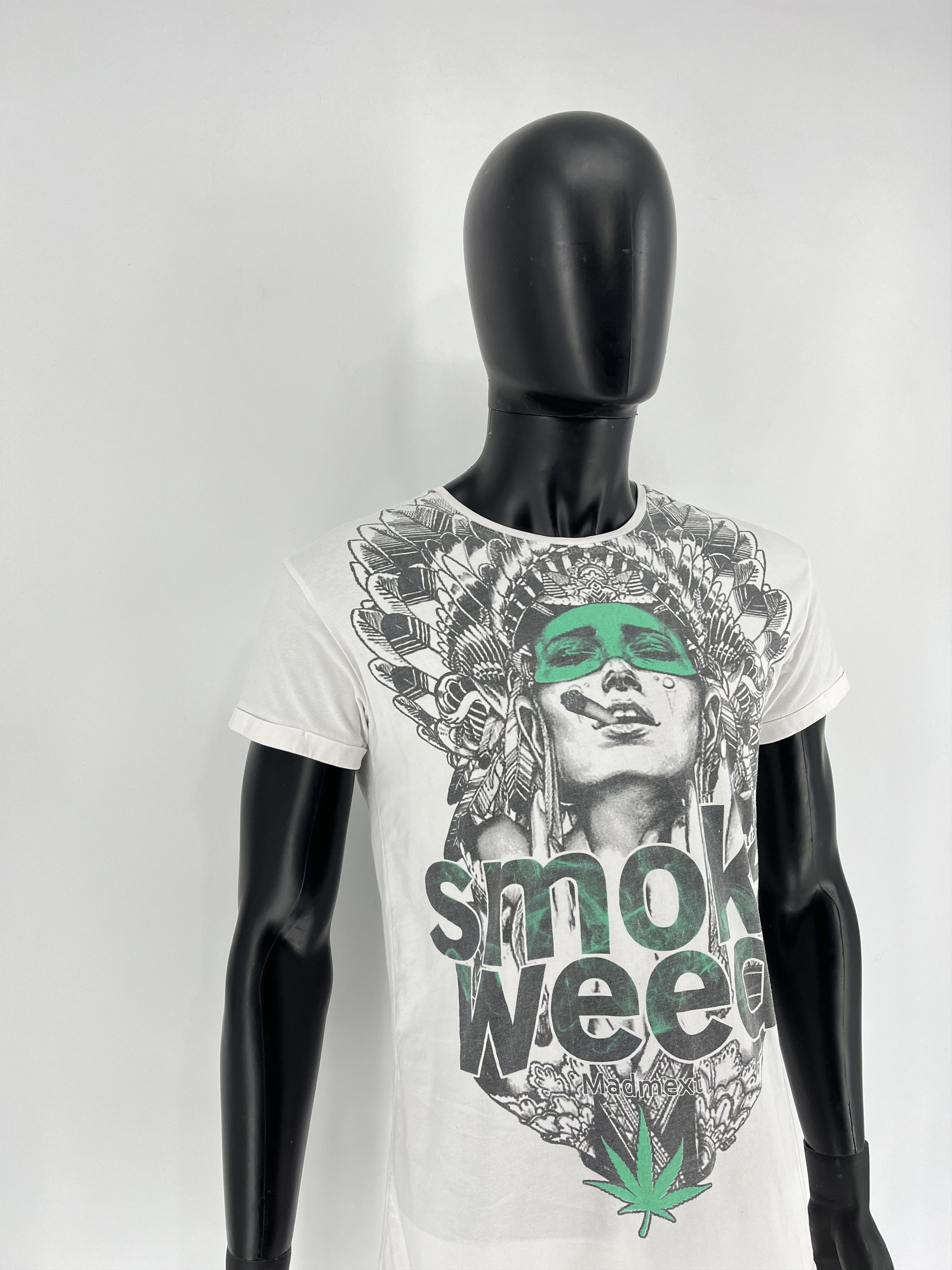 Band Tees × Vintage Vintage 90s Buds Smoke Weed Rasta Drugs Tee Dope Cannabis Size US M / EU 48-50 / 2 - 3 Thumbnail