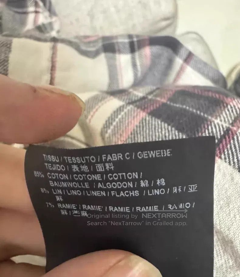 Saint Laurent Paris Saint Laurent Paris Black, white, and pink plaid shirt i Size US XS / EU 42 / 0 - 5 Thumbnail