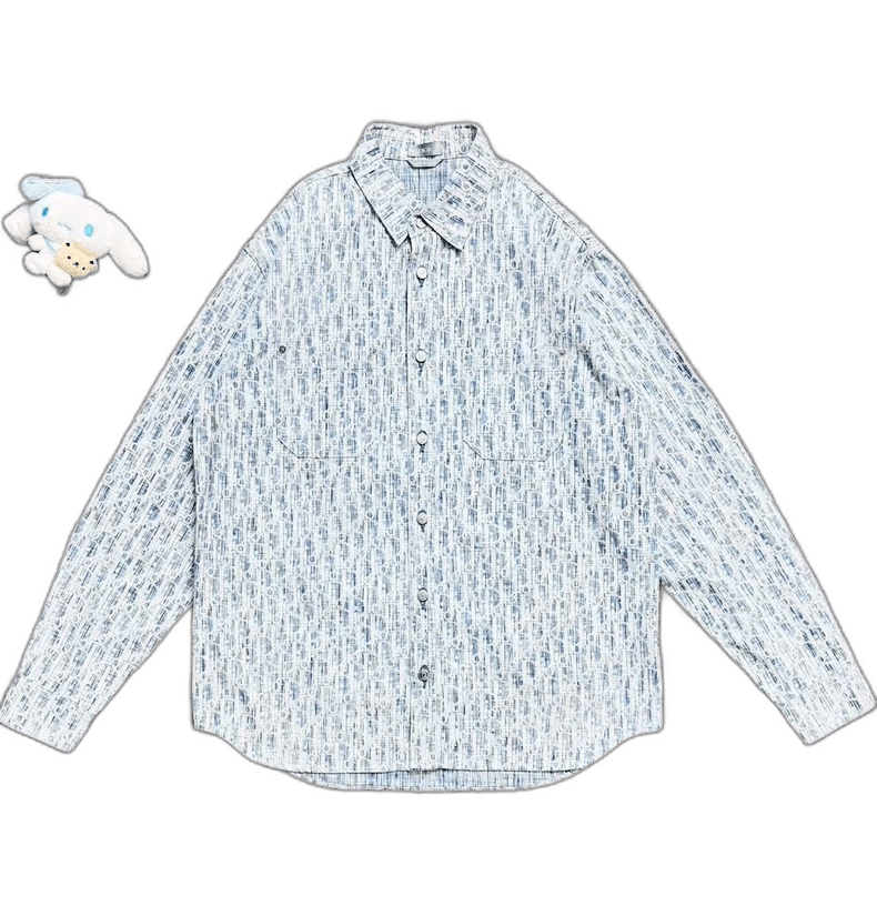 Dior Dior Blue Logo Denim Shirt Jacket-2505 Size US M / EU 48-50 / 2 - 1 Thumbnail