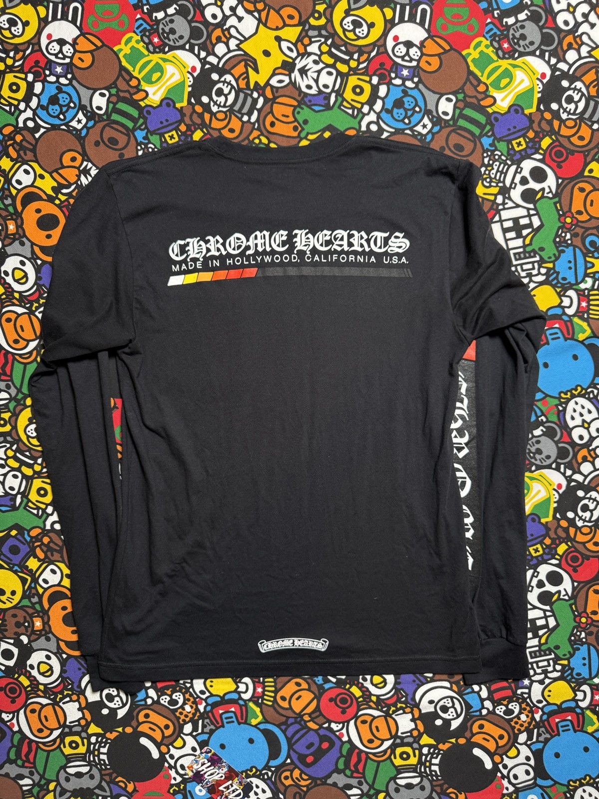 Chrome Hearts Chrome Hearts Black Charge Up Long Sleeve Tee Size US M / EU 48-50 / 2 - 11 Thumbnail
