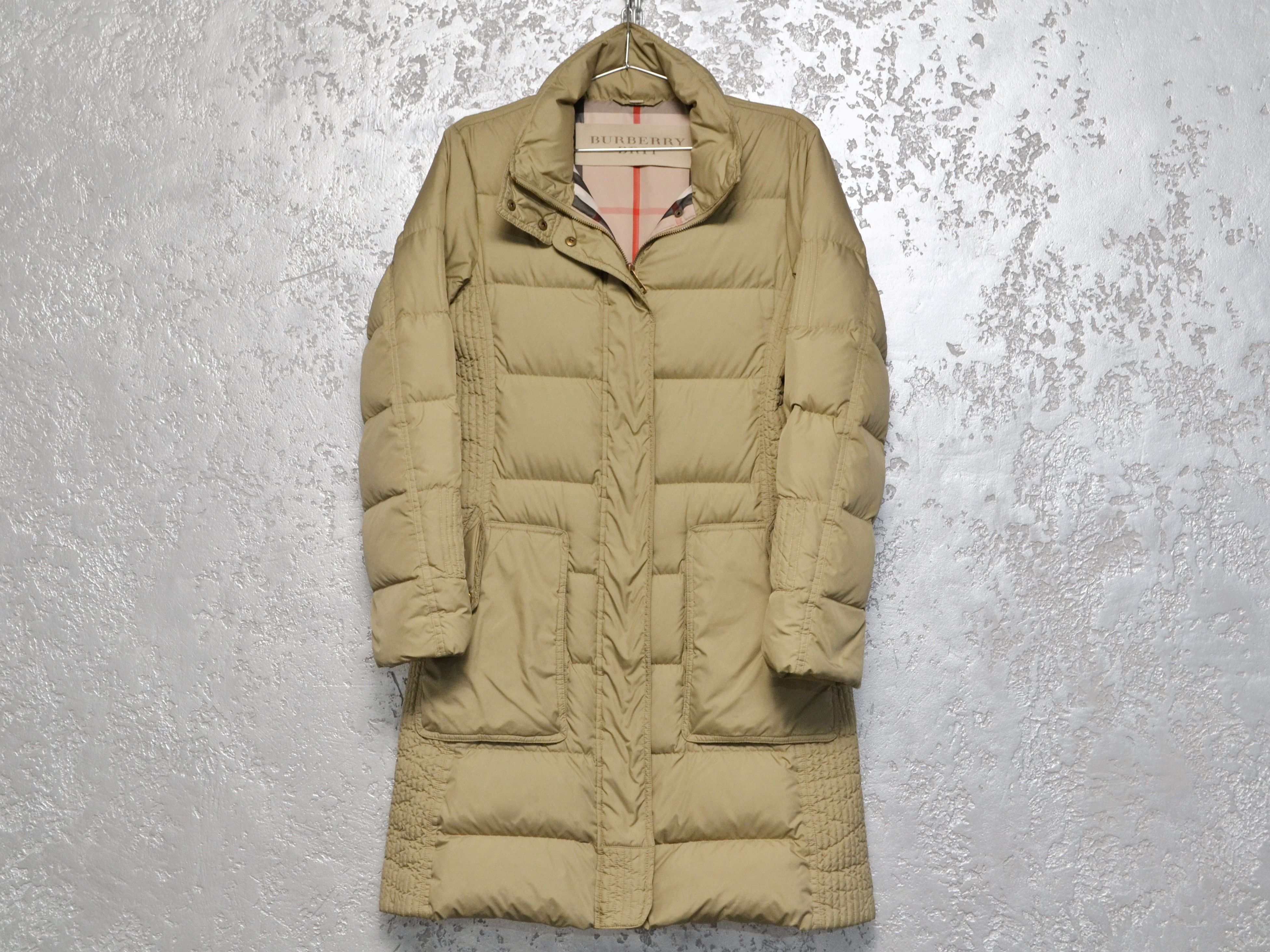 Burberry Brit Vintage Beige Down Puffer Jacket Size S