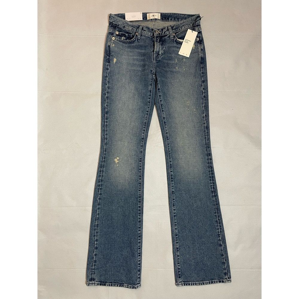 7 For All Mankind NWT New $278 7 For All Mankind Bootcut Beaded Floral Maribe Size 26" / US 2 / IT 38 - 4 Thumbnail