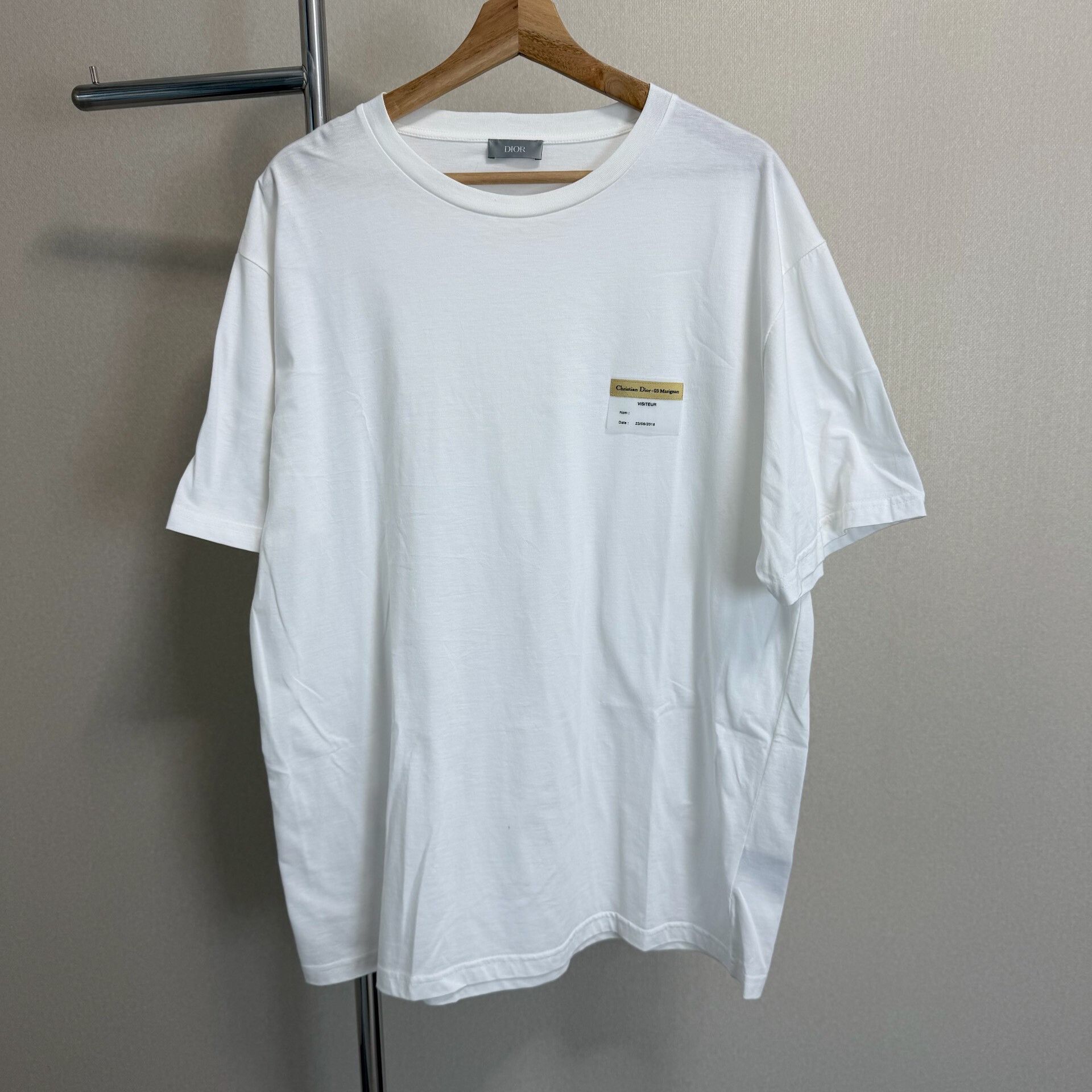 Dior Christian Dior '03 Marignan' Visiteur Patch Logo T-Shirt Size US XXL / EU 58 / 5 - 1 Thumbnail