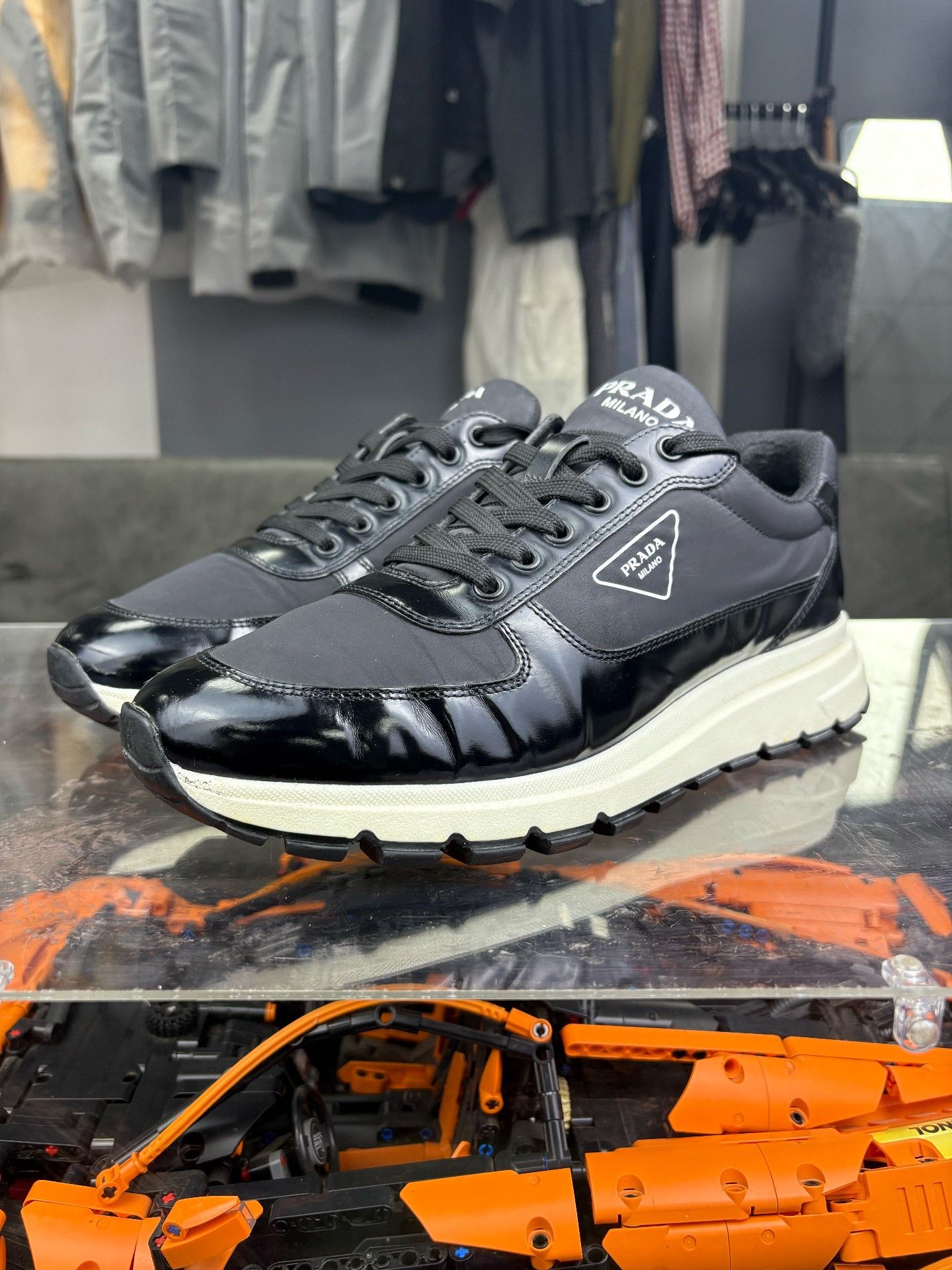 Prada Prada Black Lowtop Sneakers 9 Men Size US 9 / EU 42 - 1 Thumbnail