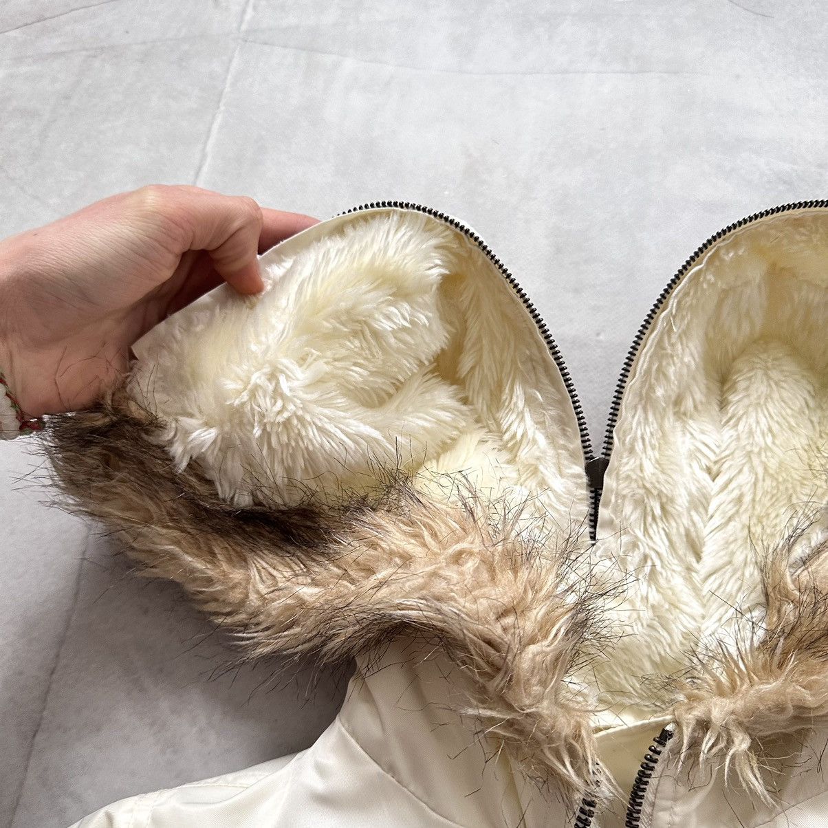 Hysteric Glamour × Undercover Punk Crop Bomber Jacket Faux Fur LGB If Six Was Nine Vibe Size XXS / US 00 / IT 34 - 8 Thumbnail