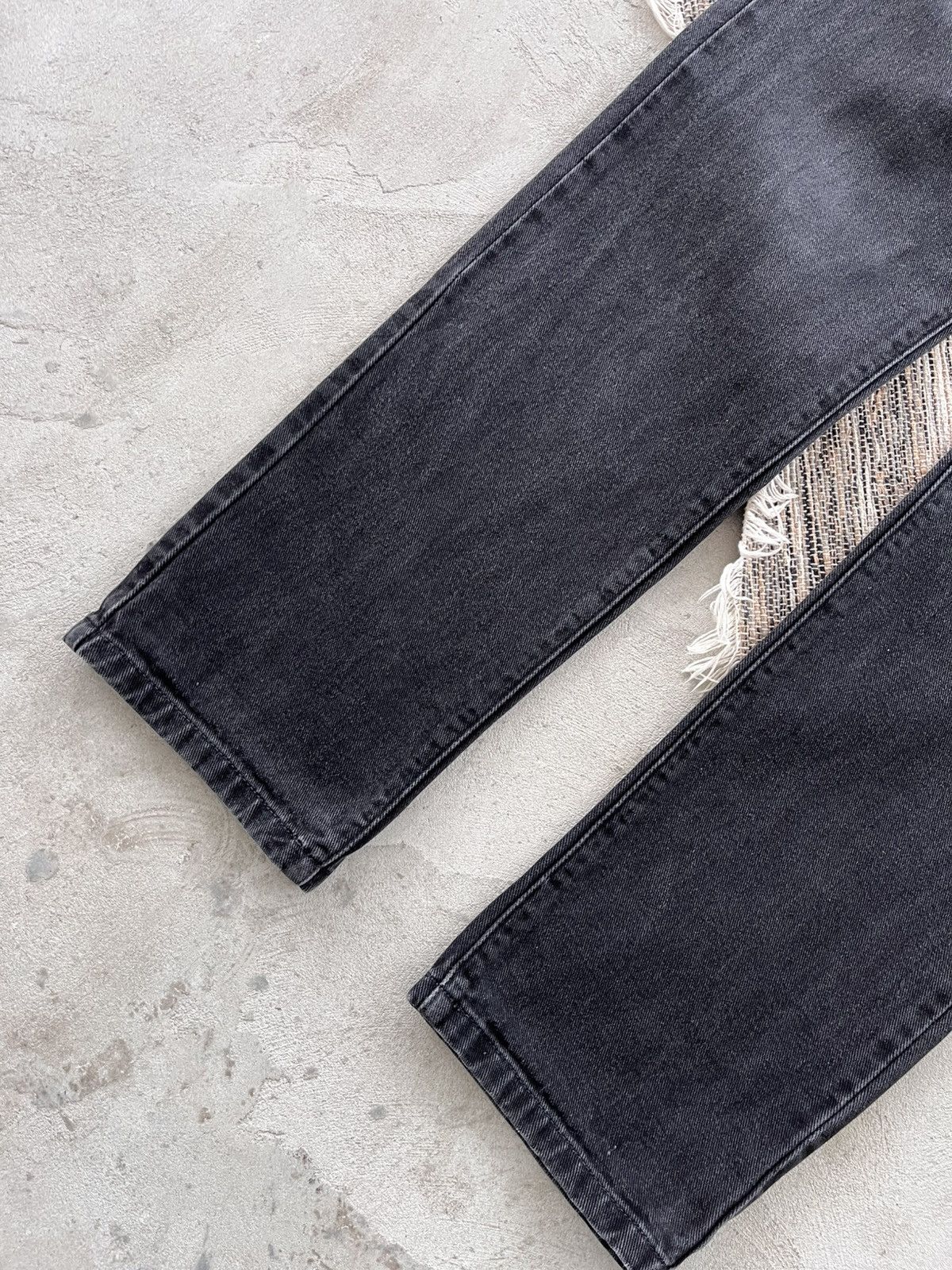 Tommy Hilfiger Vintage Tommy Hilfiger Black Grey Straight Denim Jeans Y2K Size US 34 / EU 50 - 3 Thumbnail