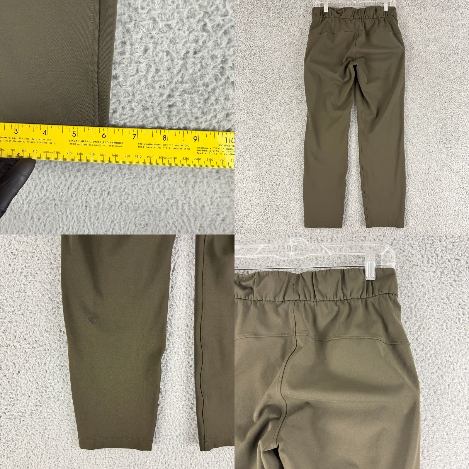 Lululemon Lululemon On The Fly 7/8 Pant Womens 6 Olive Green Luxtreme Drawstring Jogger Size 29" - 8 Thumbnail