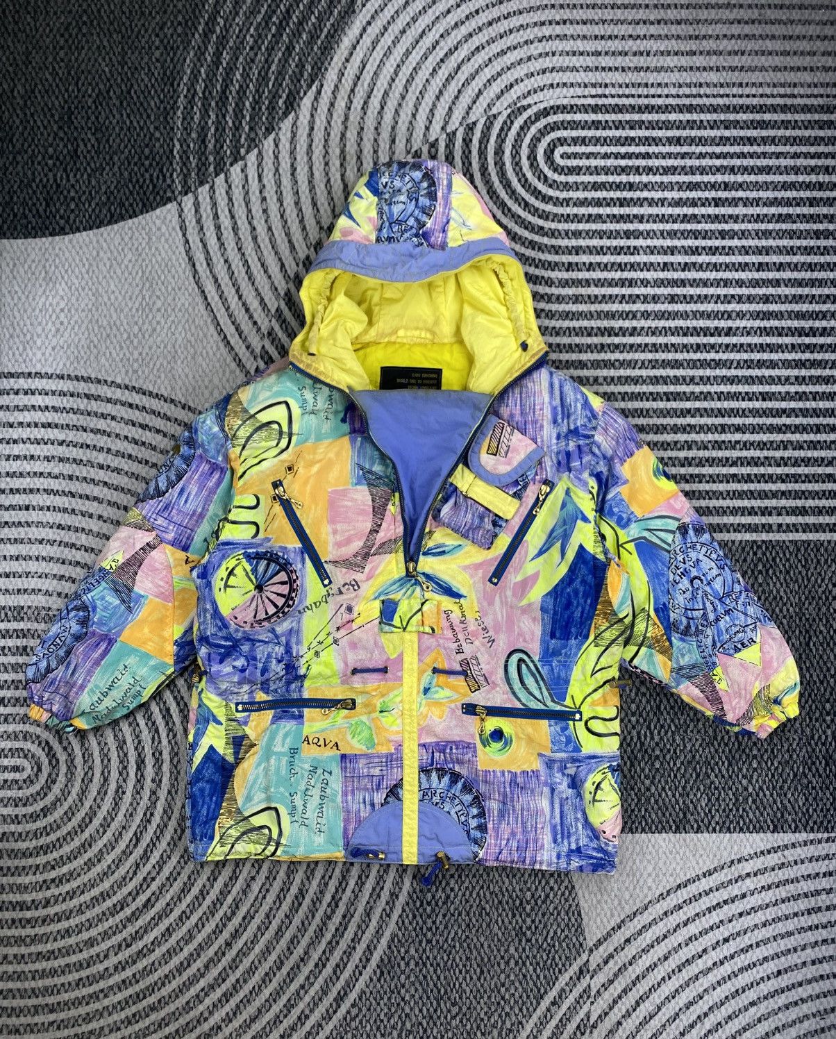 Descente Vintage Descente Multicolour Abstract Print Ski Jacket Size US XL / EU 56 / 4 - 5 Thumbnail