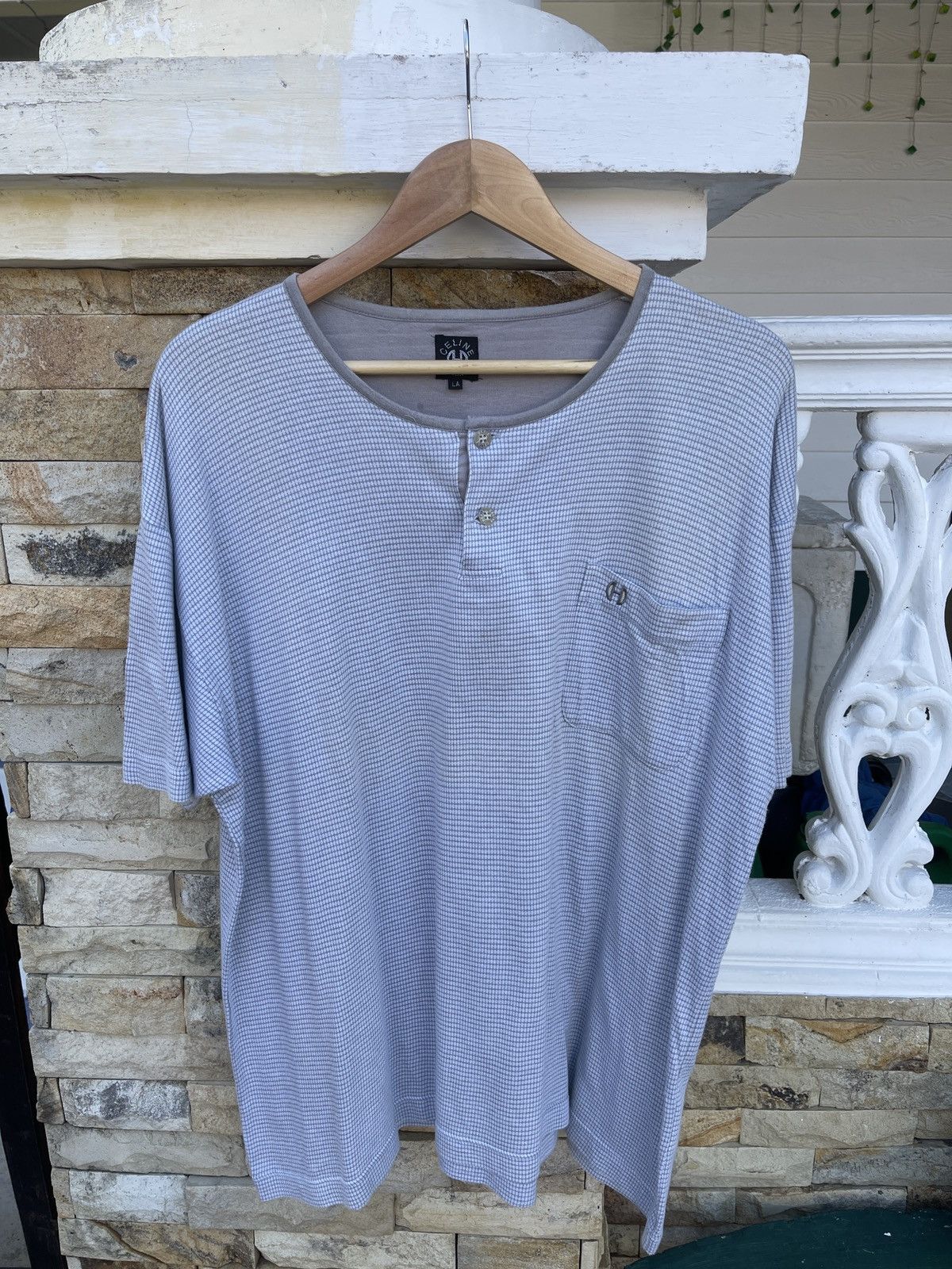 Celine Last Drop🔥Rare🔥Vintage CELINE Paris Pocket T-Shirt Size US L / EU 52-54 / 3 - 2 Thumbnail