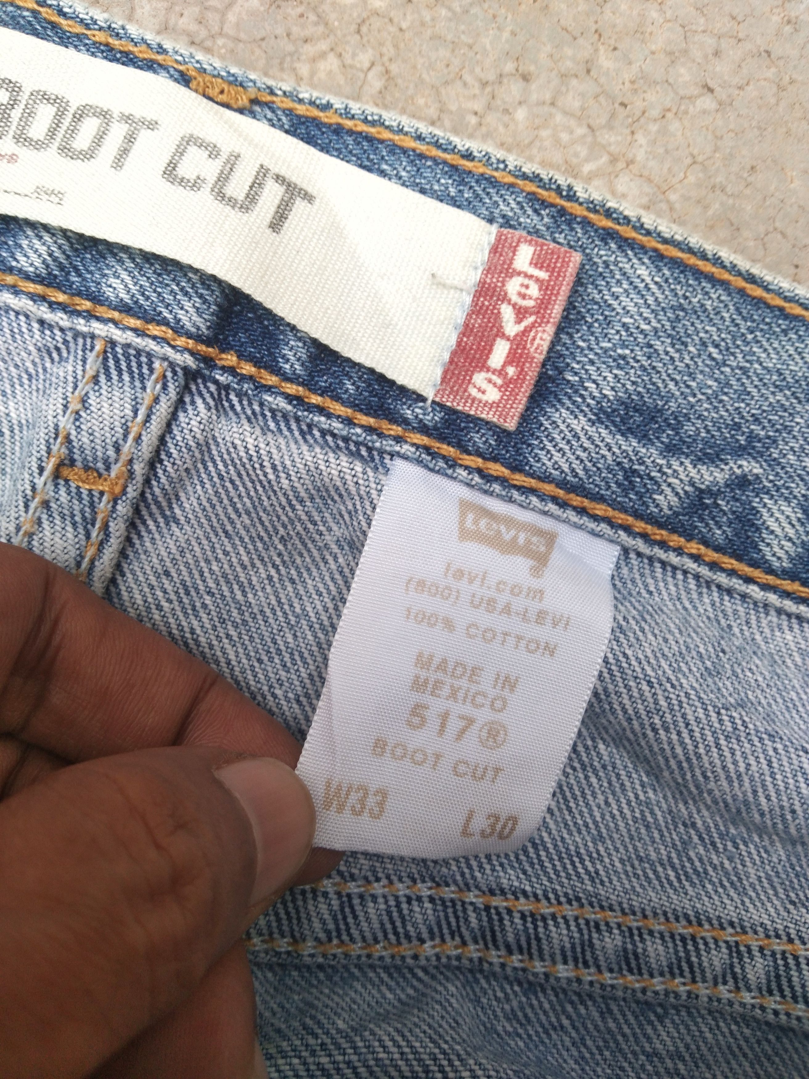 Jean × Levi's × Vintage Vintage Levis 517 Boot Cut Distressed Jeans 33x30 Size US 33 - 10 Thumbnail