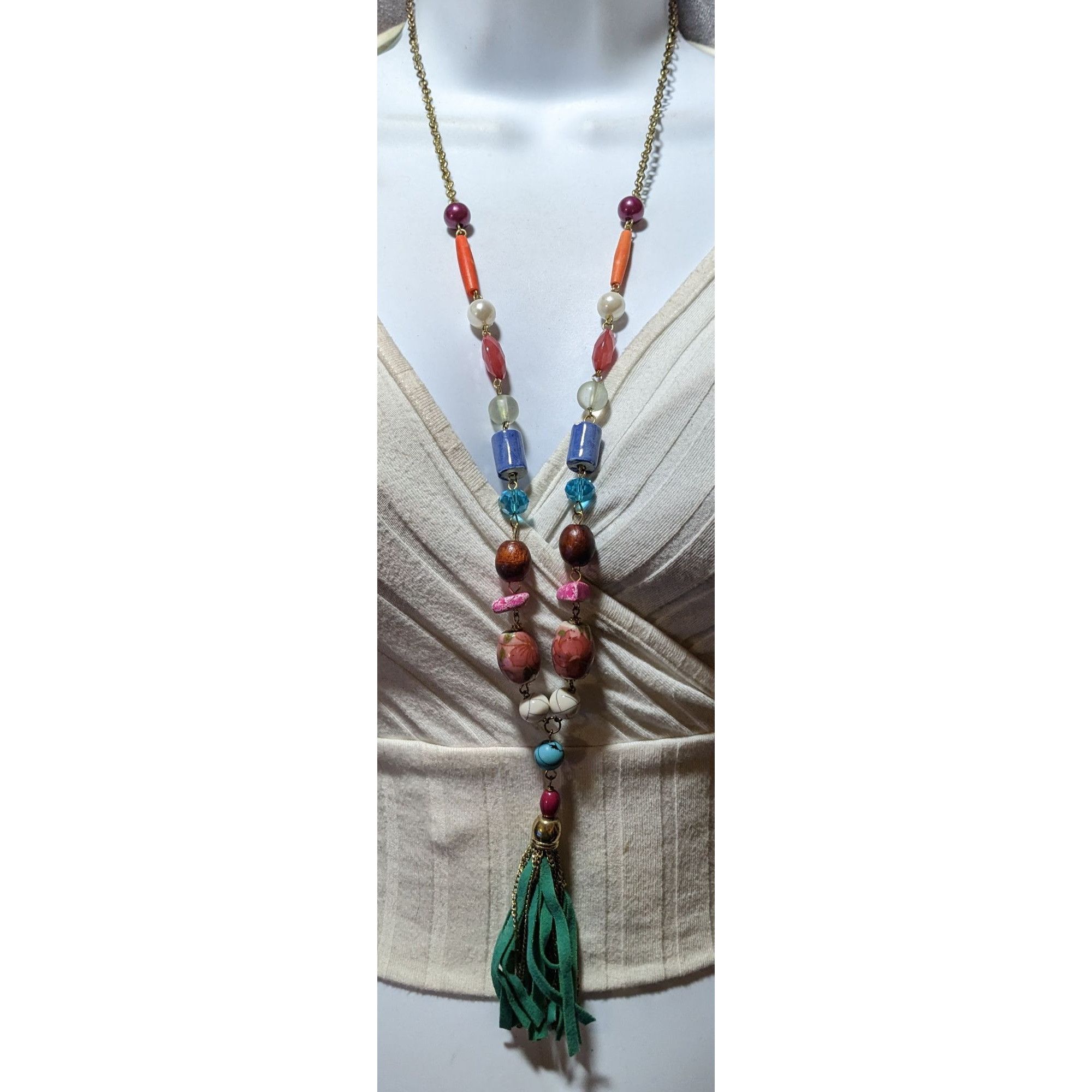 Other Bohemian Rainbow Beaded Tassel Necklace Size ONE SIZE - 6 Thumbnail