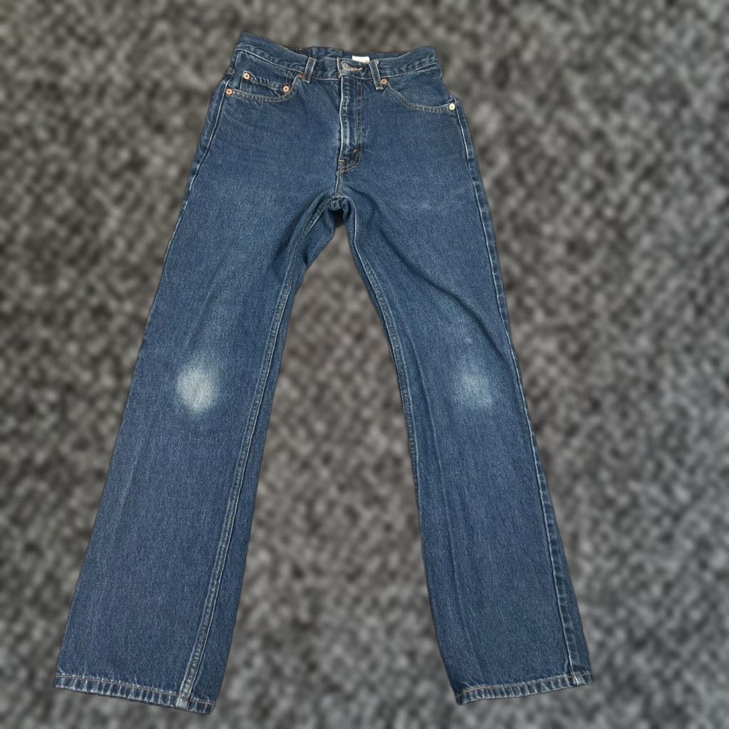 VINTAGE Levi's 517 Slim Bootcut Jeans Mens 28x32 Blue Denim Cowboy Workwear