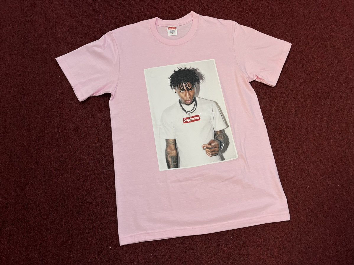 Image of Supreme Nba Youngboy Photo Tee Pink, Men's (Size Small)