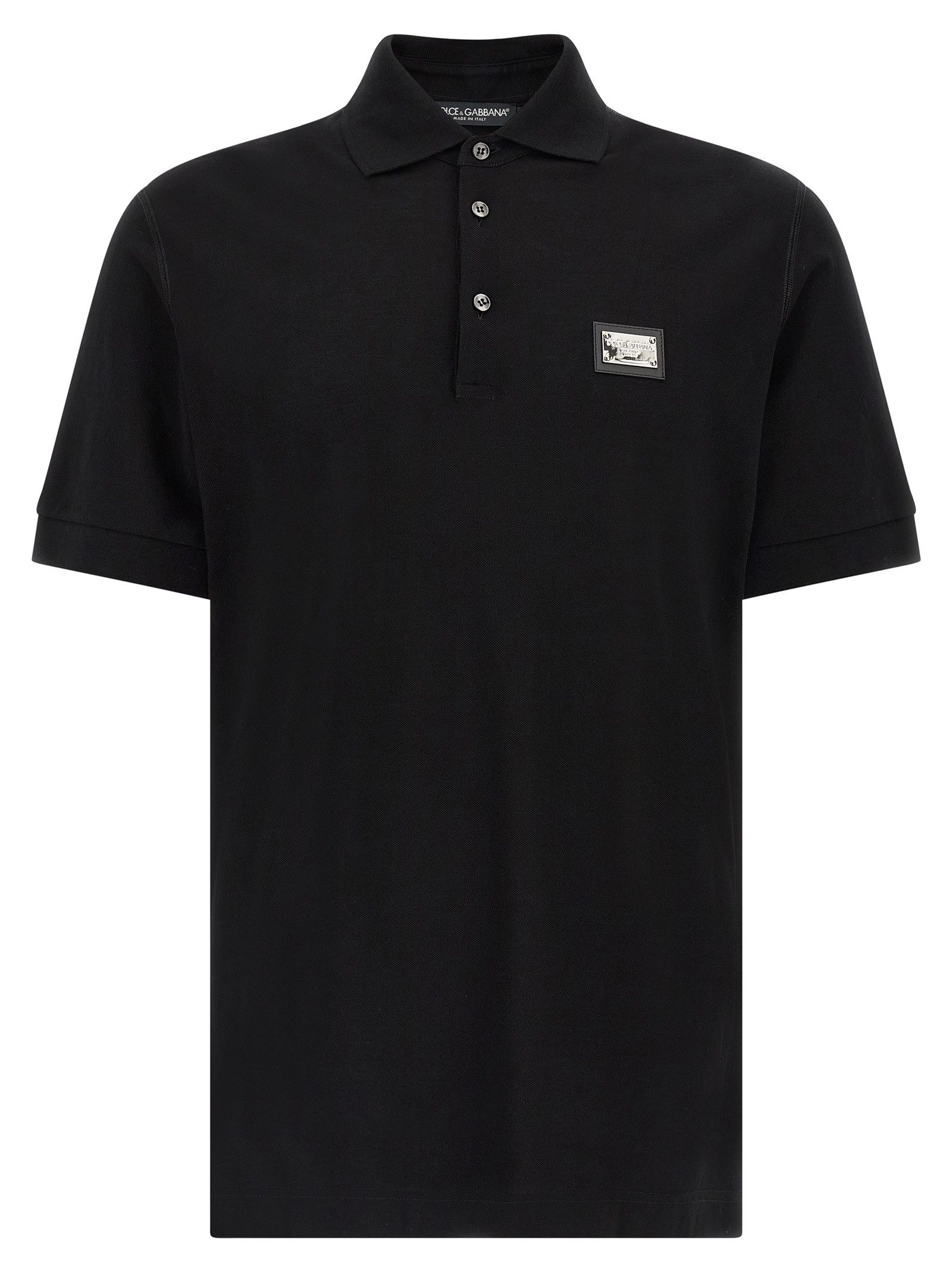 Dolce & Gabbana Logo plate polo shirt Size US M / EU 48-50 / 2 - 1 Thumbnail