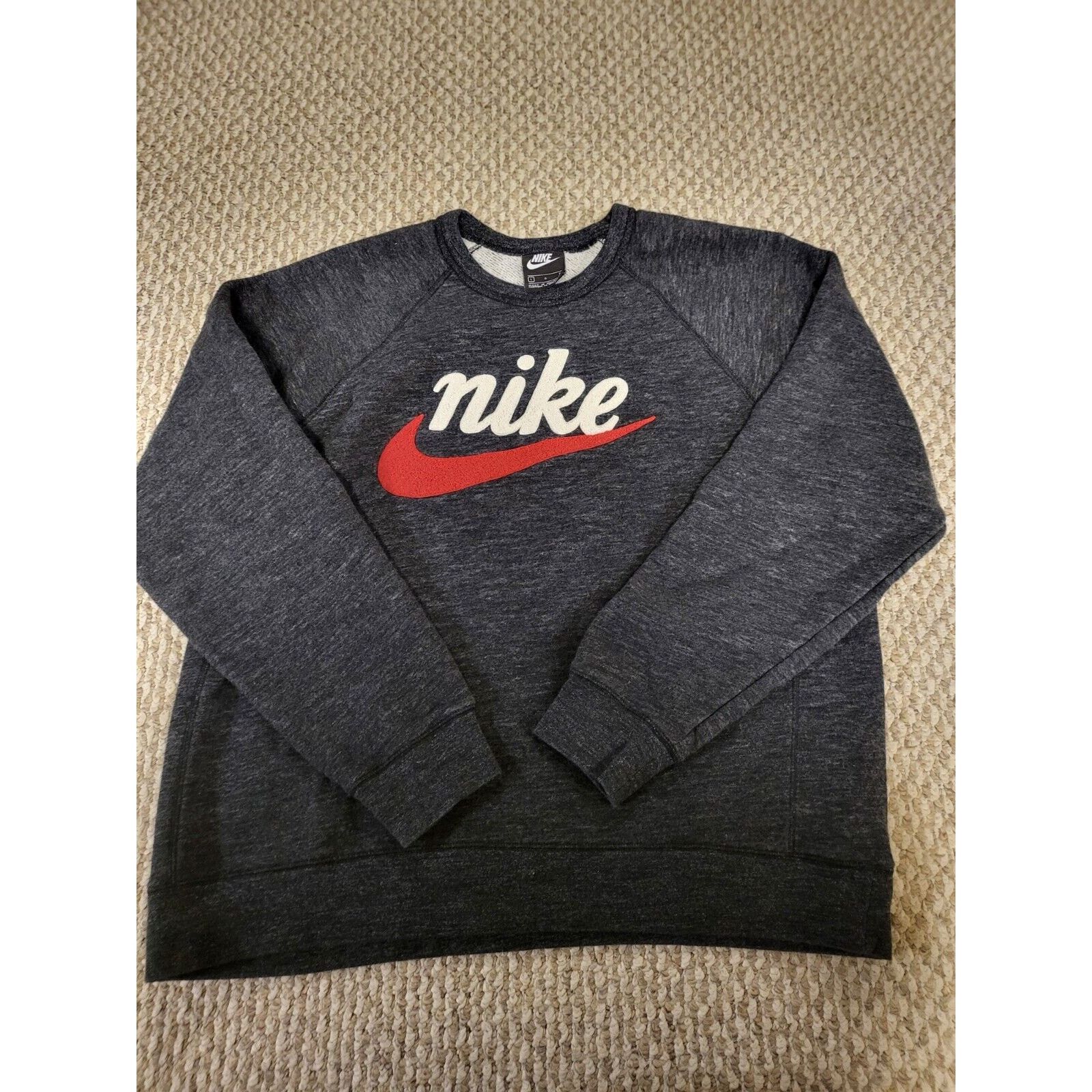 Nike Nike Heritage Crewneck Pullover Sweater W/Embroidered Size US L / EU 52-54 / 3 - 1 Thumbnail