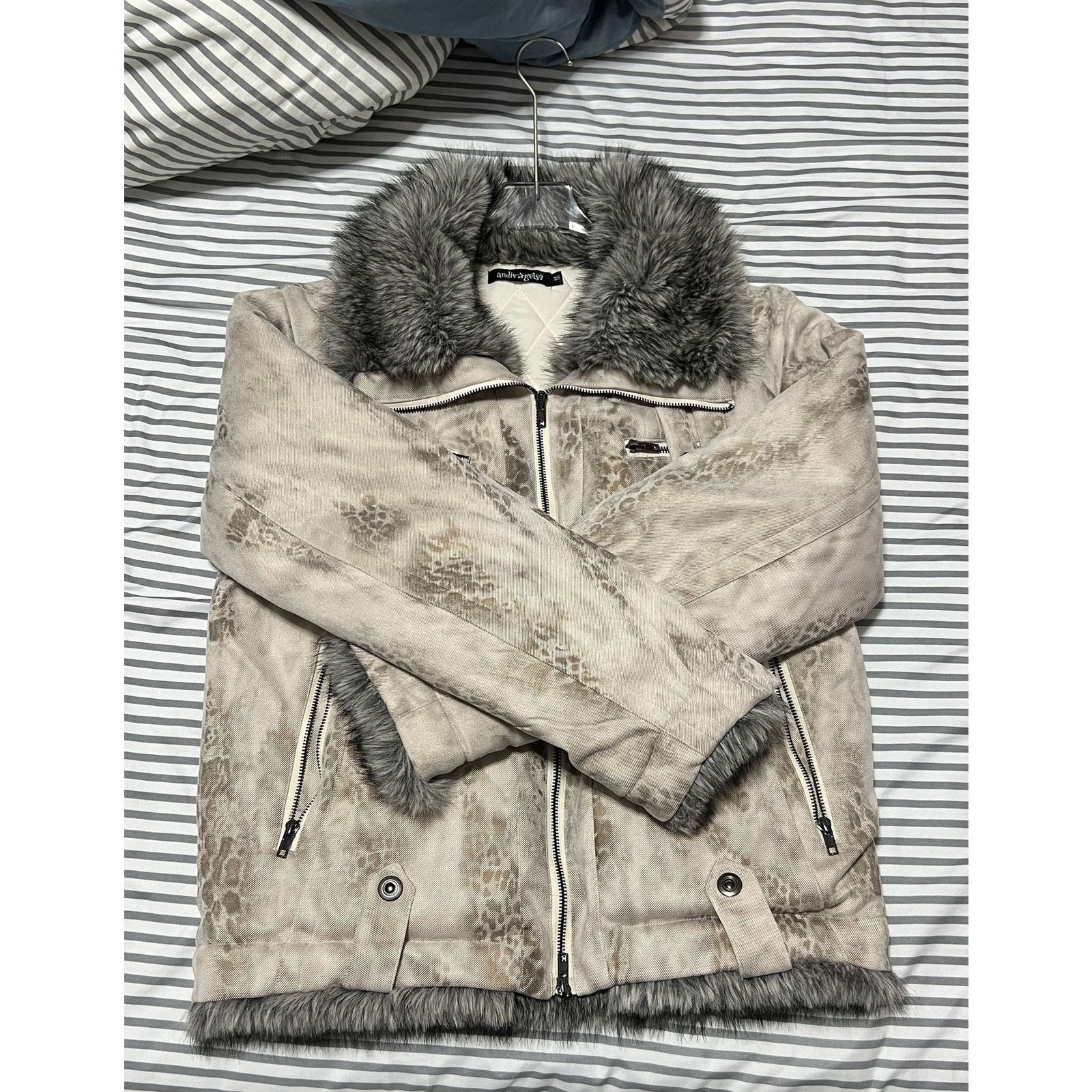 Japanese Archive Leopard Cheetah Print Fur Jacket
