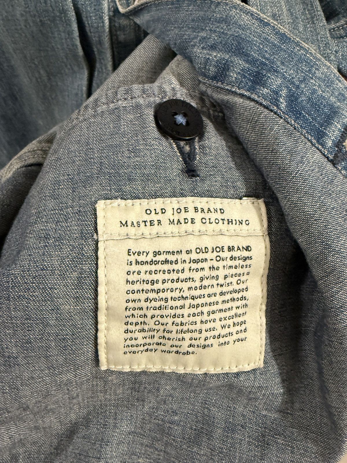 Old Joe Old Joe Reveted one pocket denim jacket Size US M / EU 48-50 / 2 - 4 Thumbnail