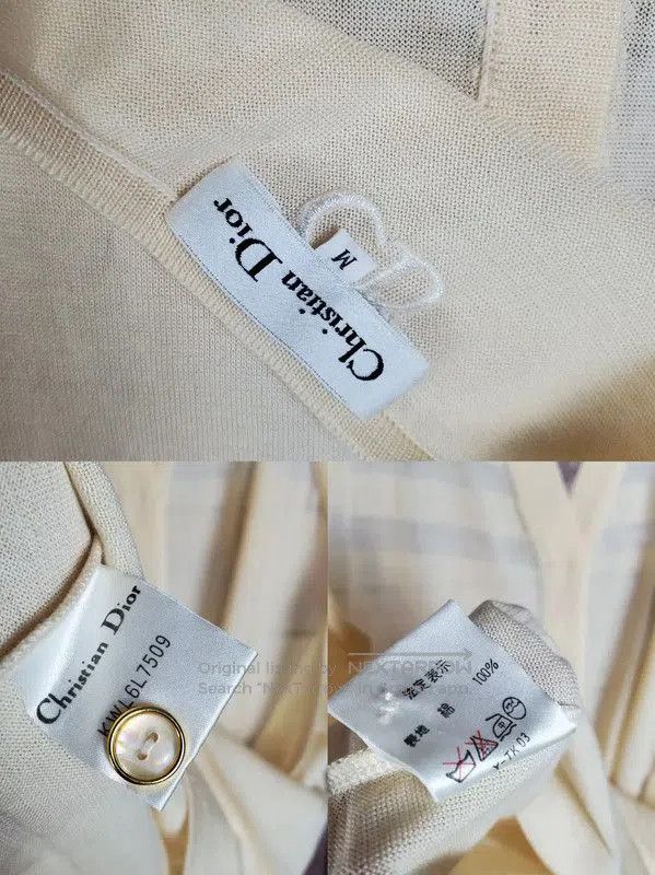 Dior Dior Summer Beige Cotton Embroidered Tank Top . Size M / US 6-8 / IT 42-44 - 8 Thumbnail