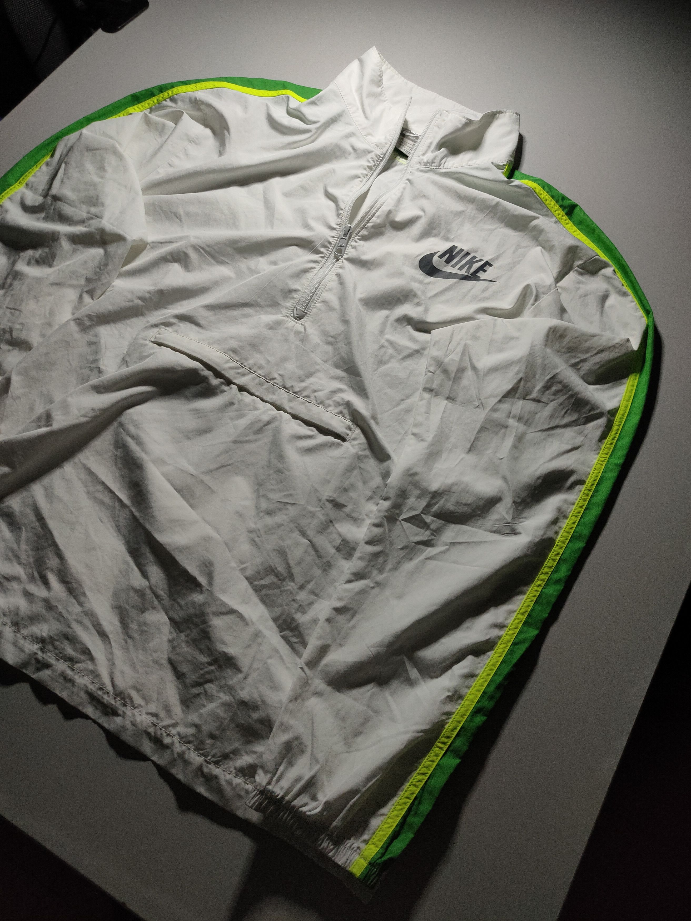 Nike × Vintage Crazy Vintage 90s Nike Drill Windbreaker Boxy Jacket Skater Size US XL / EU 56 / 4 - 3 Thumbnail