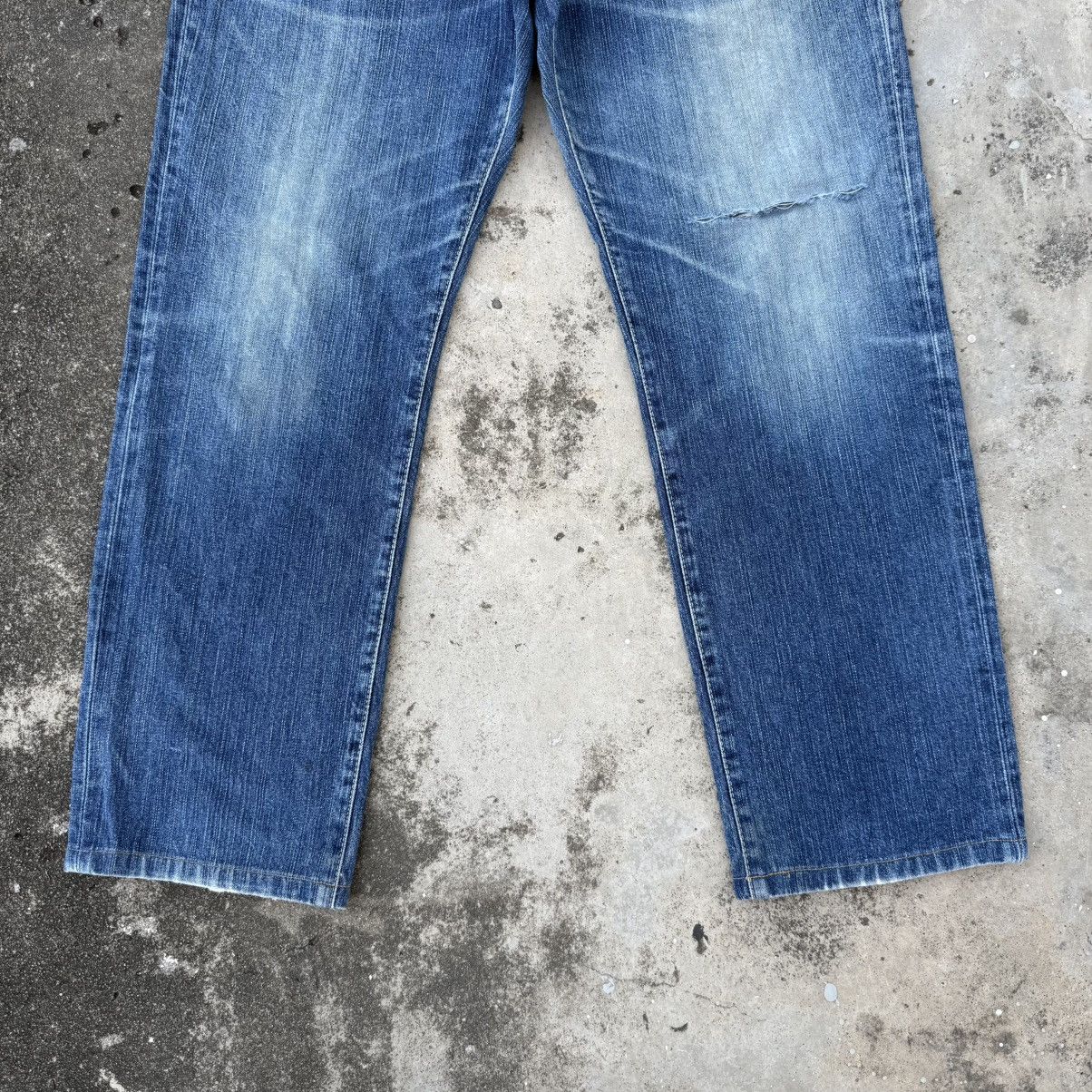 Vintage × Wrangler VINTAGE WRANGLER FADED RIPPED JEANS DENIM PANTS Size US 34 / EU 50 - 4 Thumbnail