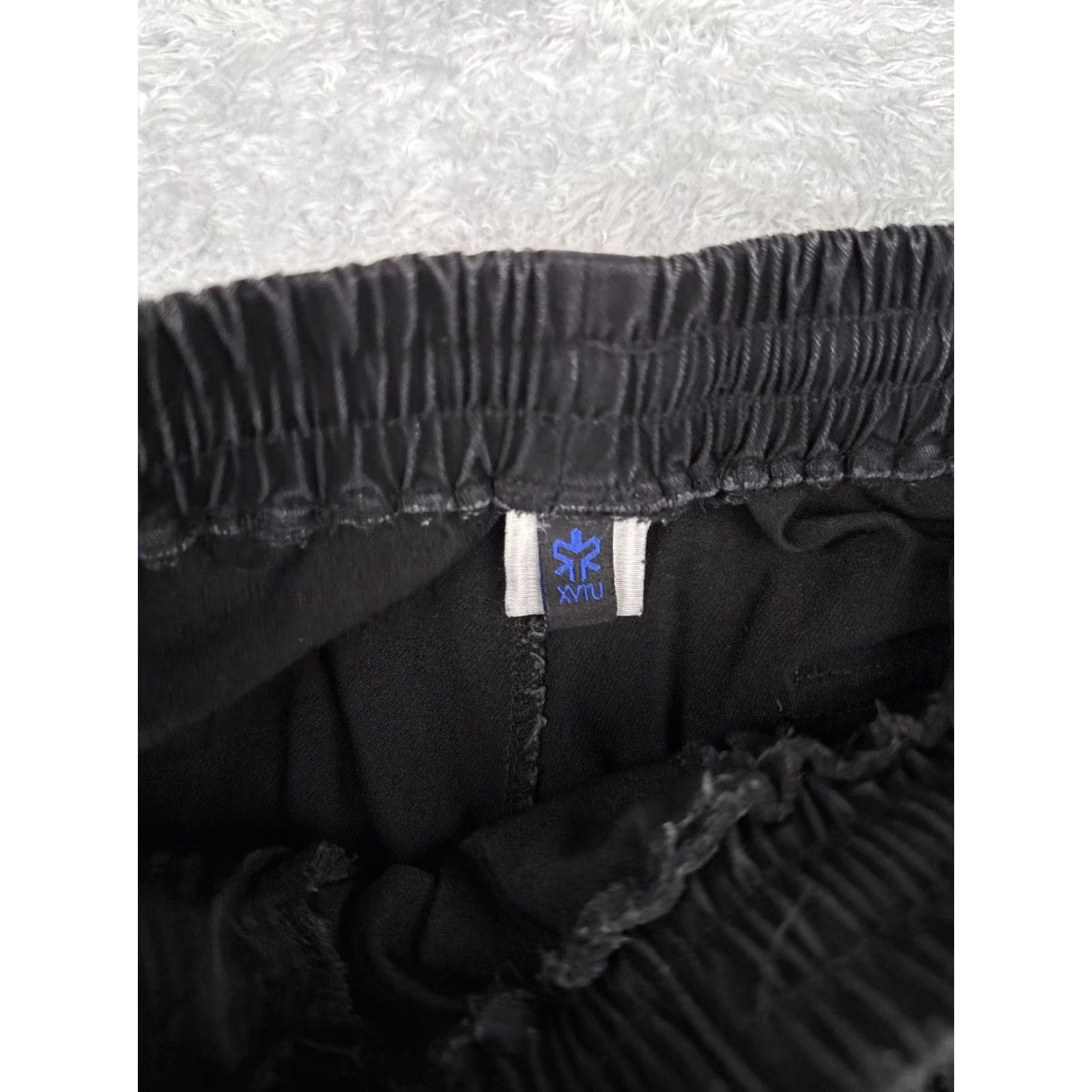 Vintage XVTU Pants Women Small Black Cargo Jogger Tapered Cotton High Rise 28x25 Size 28" / US 6 / IT 42 - 5 Thumbnail