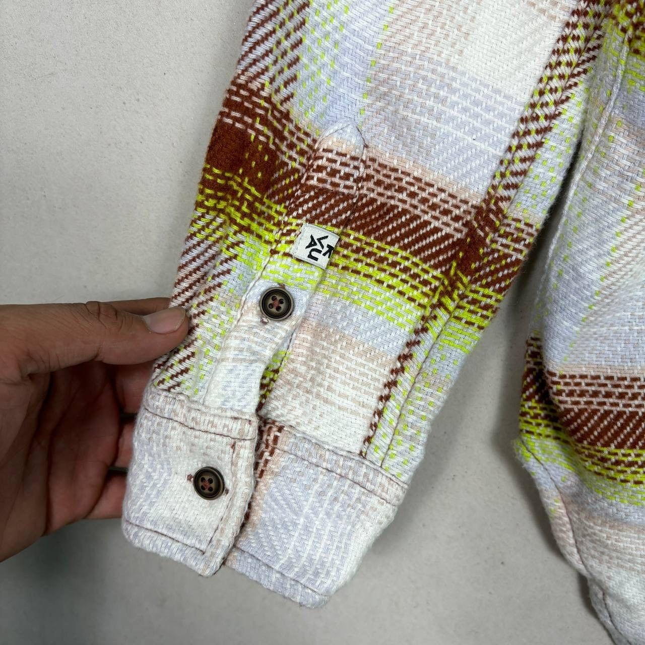 KAVU KAVU Plaid Hooded Shacket Jacket Size XS / US 0-2 / IT 36-38 - 4 Thumbnail