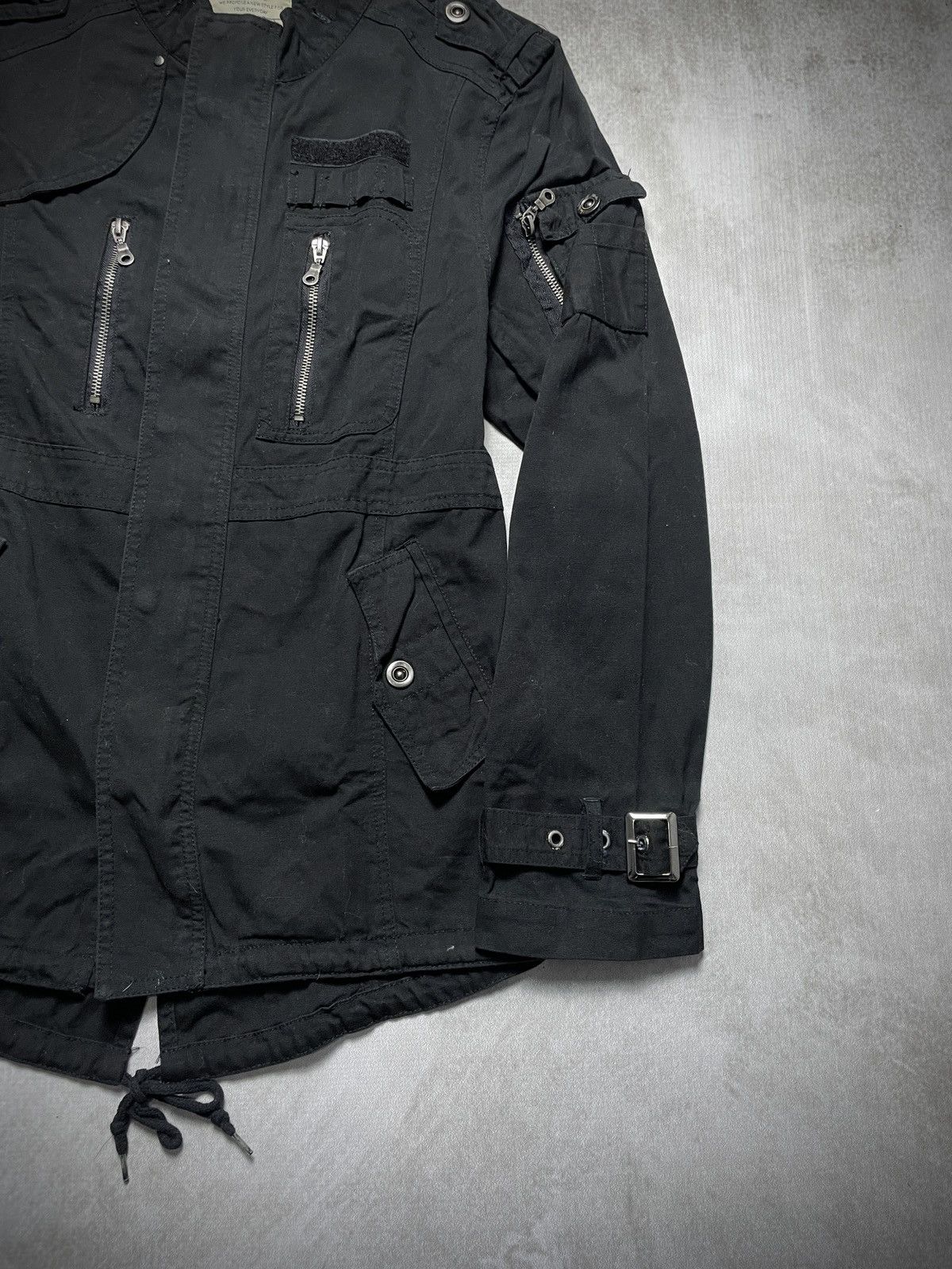 Japanese Brand 2000’s Real Standard - Vkei Style Bondage Parka Jacket Size US M / EU 48-50 / 2 - 4 Thumbnail
