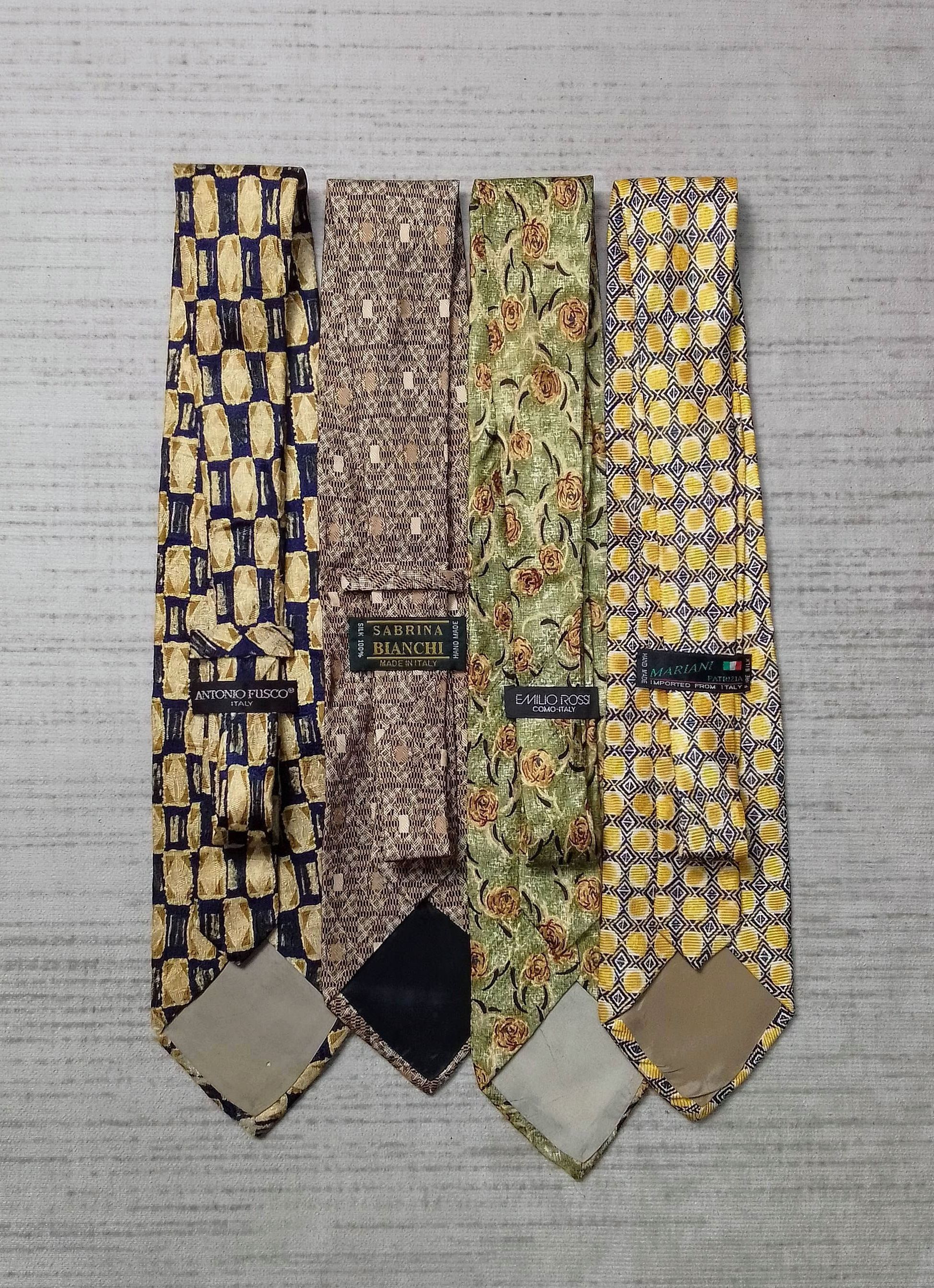 Other 💥 pack of 4 silk necktie various italian designer Size ONE SIZE - 14 Thumbnail