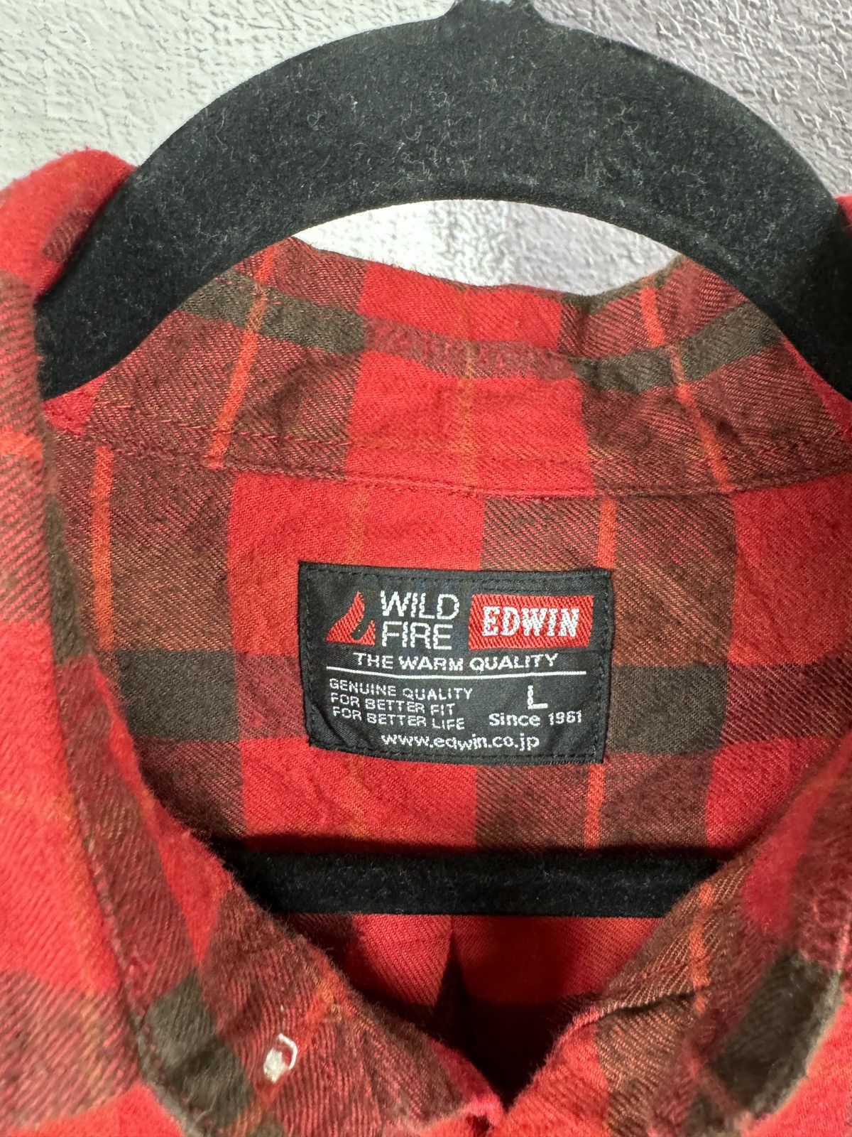 Edwin × Japanese Brand Edwin Wildfire Japan checkered flannel long sleeve shirt Size US L / EU 52-54 / 3 - 9 Thumbnail