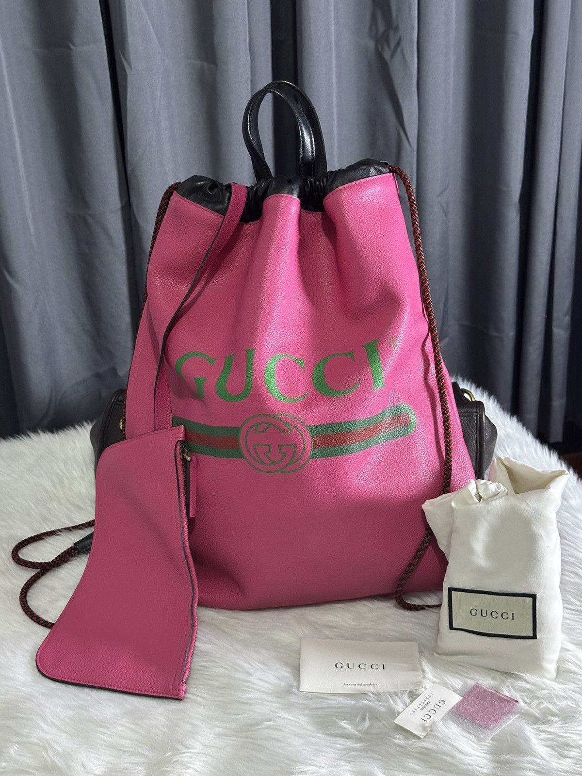GUCCI  リュック Gucci x The North Face GG Jacquard Large Backpack — CONSUMED