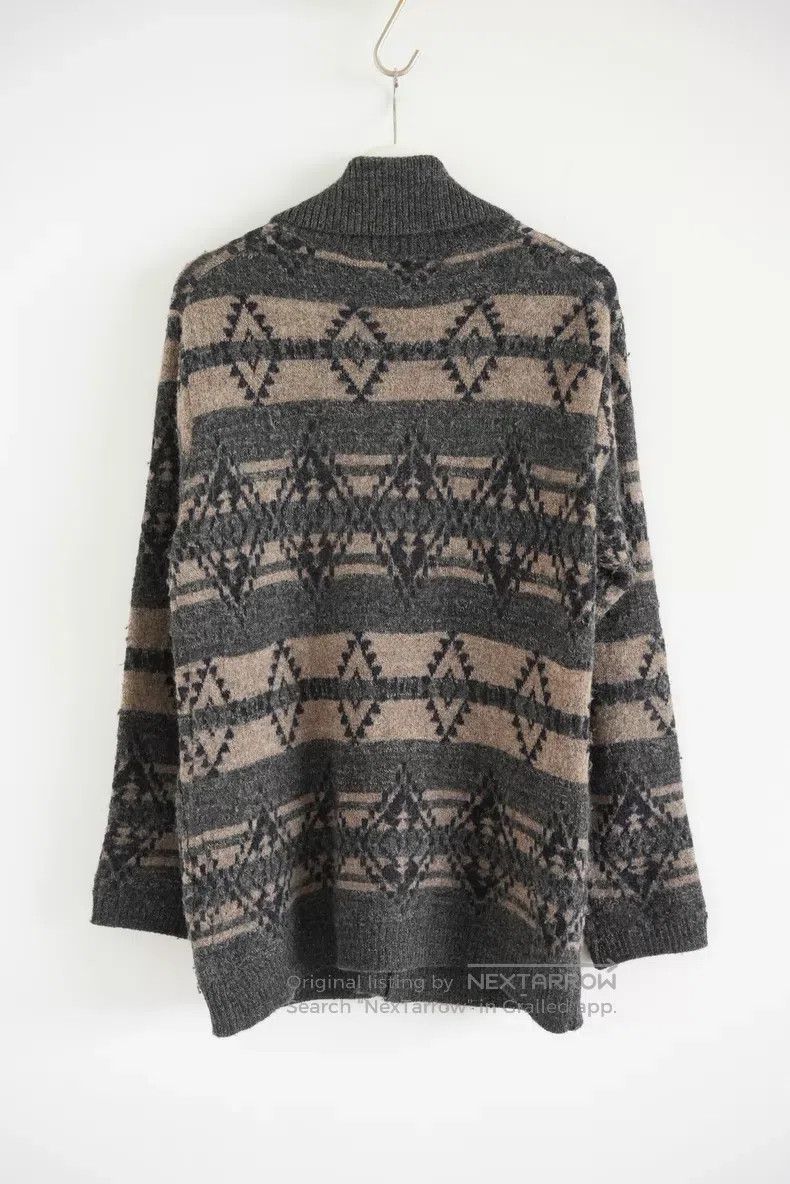 Yohji Yamamoto Yohji Yamamoto 14aw Navajo wool knit jacket Size US L / EU 52-54 / 3 - 2 Thumbnail
