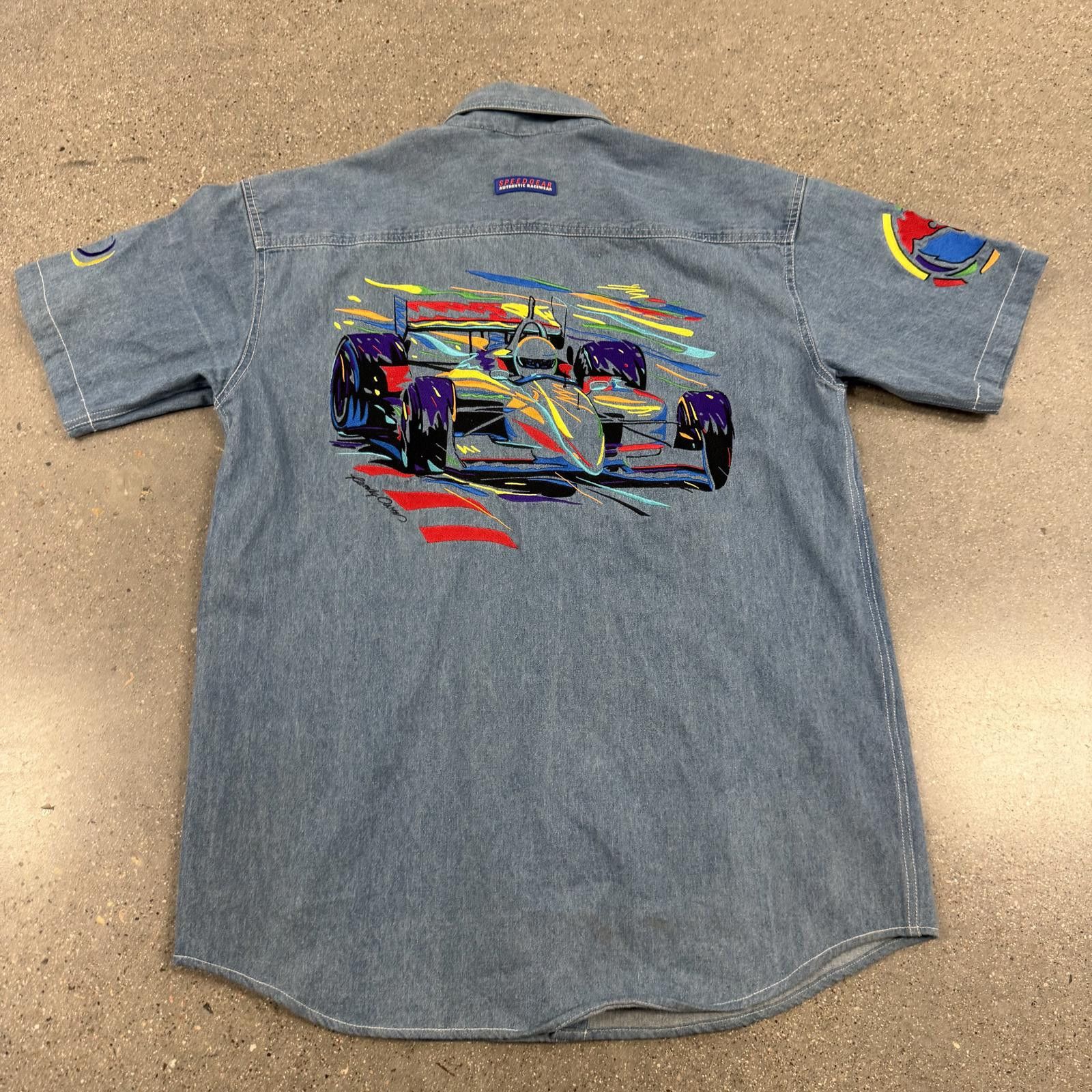 F1 Speedgear Authentic Racewear Embroidered Denim Shirt - L