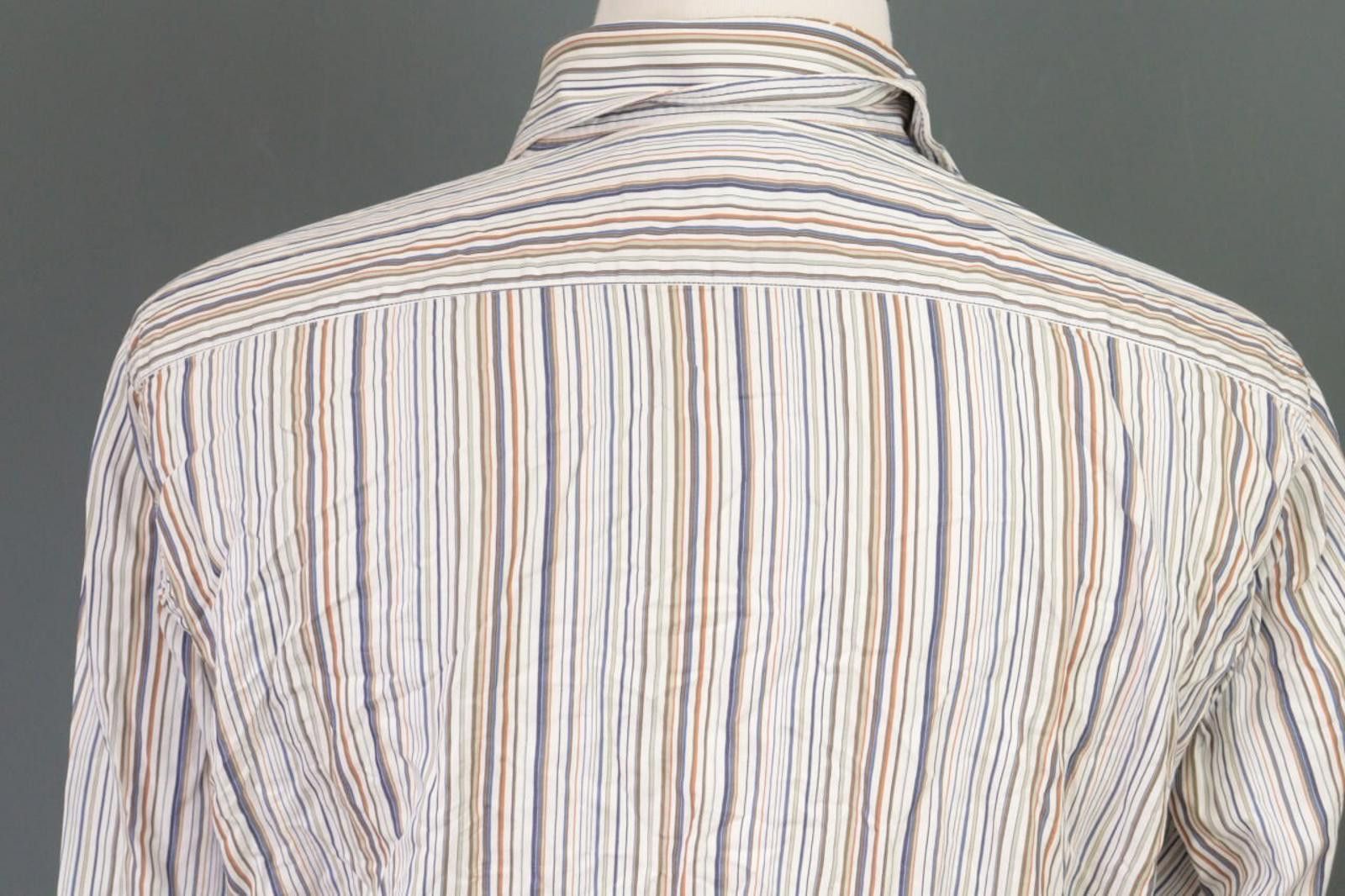 Etro Etro Multicolor Stripe Button Dress Shirt Size 42 Size US M / EU 48-50 / 2 - 8 Thumbnail