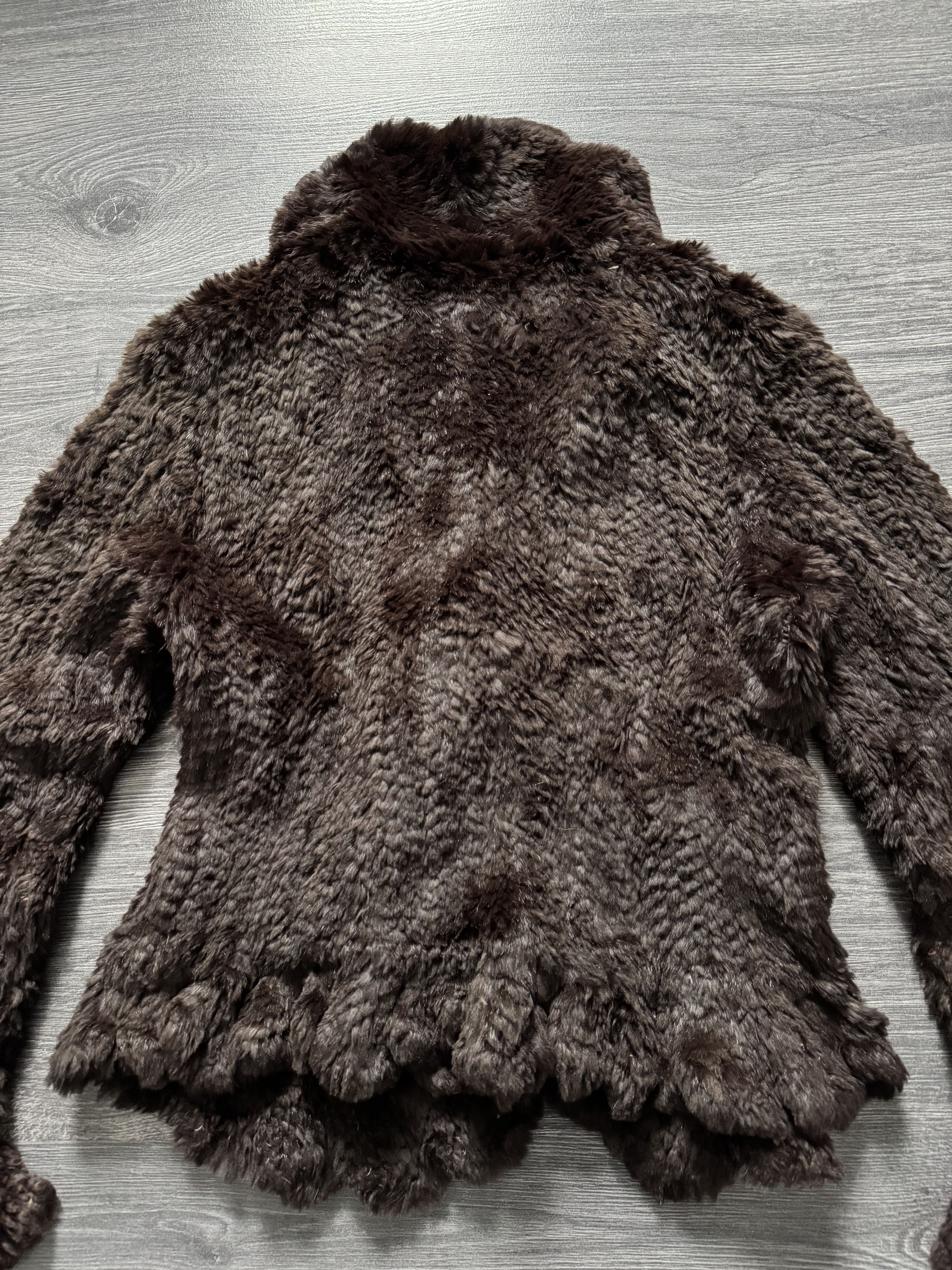 Japanese Brand Rizal Women's Real Fur and Leather Jacket Brown Luxury Coat Size M / US 6-8 / IT 42-44 - 5 Thumbnail
