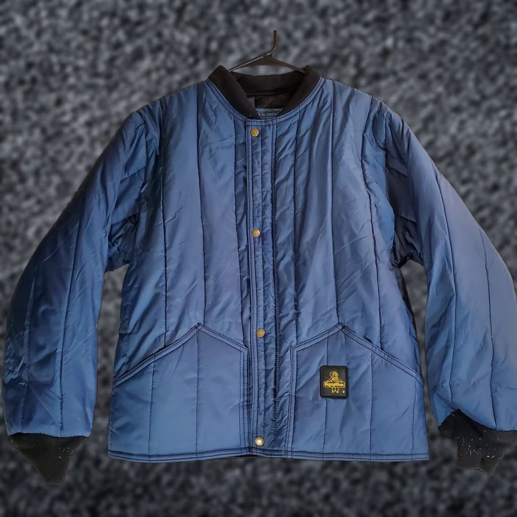Refrigiwear VINTAGE Refrigiwear Insulated Puffer Coat Men's Large Navy Blue VERY WARM Size US L / EU 52-54 / 3 - 1 Thumbnail