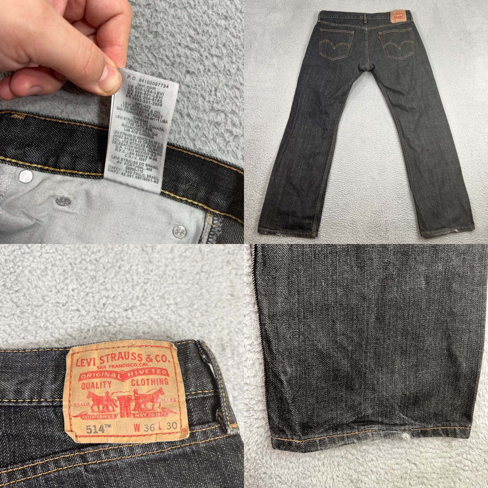 Levi's Levis 514 Jeans Mens 38x31 Straight Leg Medium Wash Denim Classic Fit Size US 38 / EU 54 - 8 Thumbnail