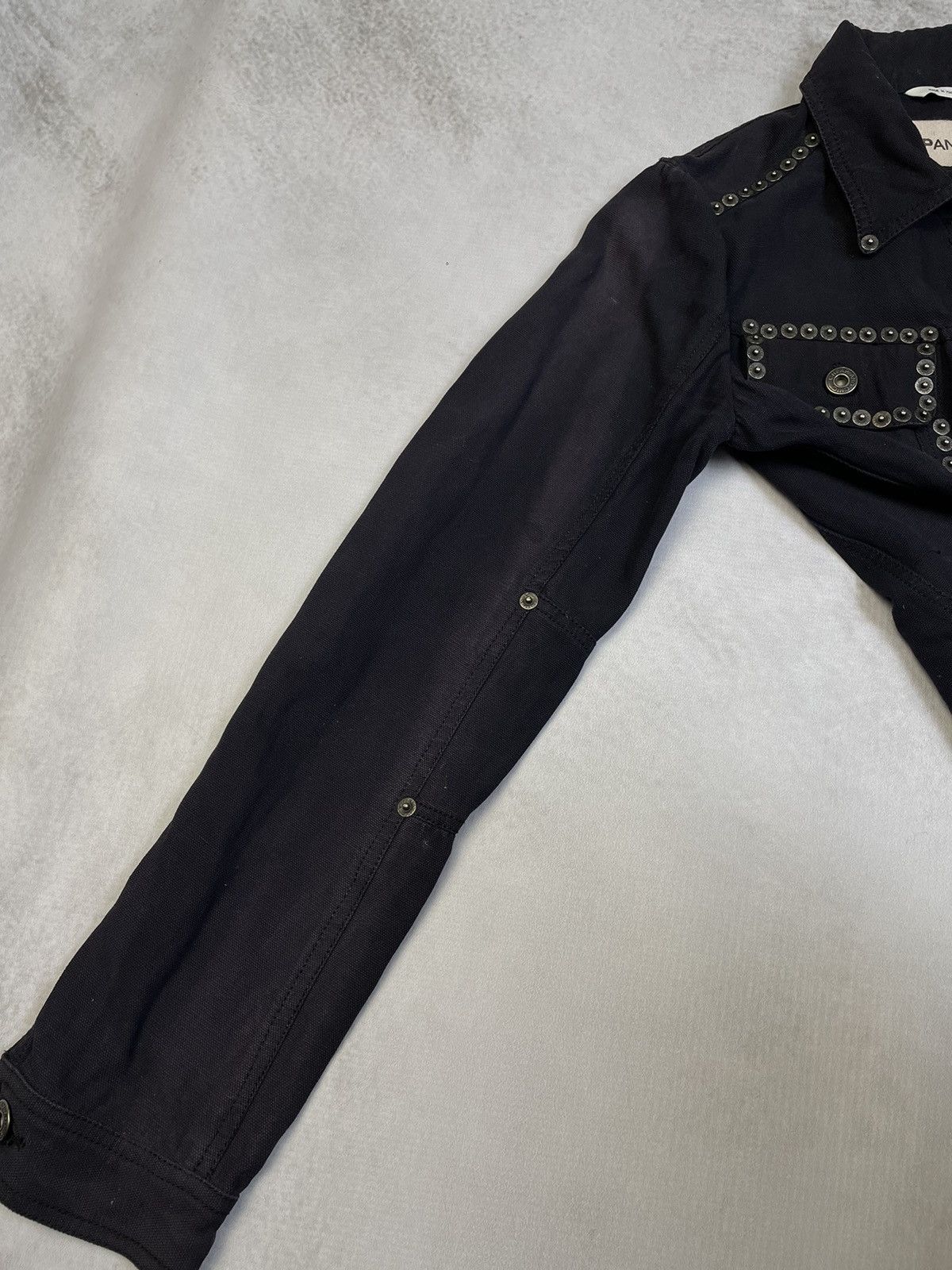 Moschino 1990s Moschino Cheap and Chic Riveted Canvas Jacket Size M / US 6-8 / IT 42-44 - 5 Thumbnail