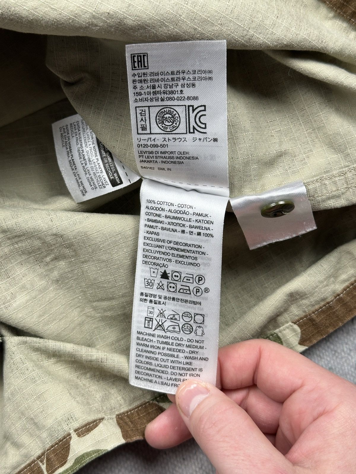 Levi's Vintage Levi’s San Francisco Camo Overshirt Eagle Embroidery Size US L / EU 52-54 / 3 - 12 Thumbnail