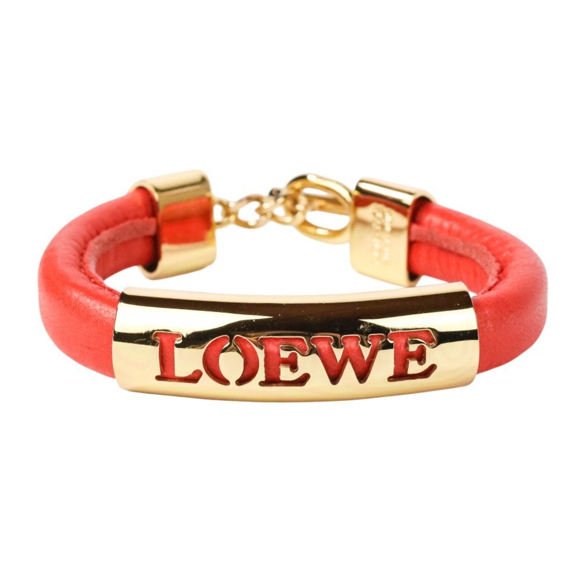 LOEWE SMALL SLAP BRACELET オレンジ LOEWE SLAP BRACELET ORANGE ロエベ LOEWE ブレスレット スラップ