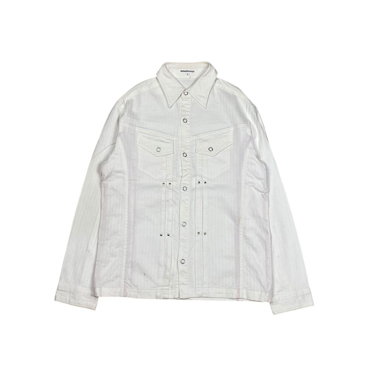 If Six Was Nine × Japanese Brand × Le Grande Bleu (L.G.B.) Semantic Design Studded Button Up Shirts Size US M / EU 48-50 / 2 - 1 Thumbnail
