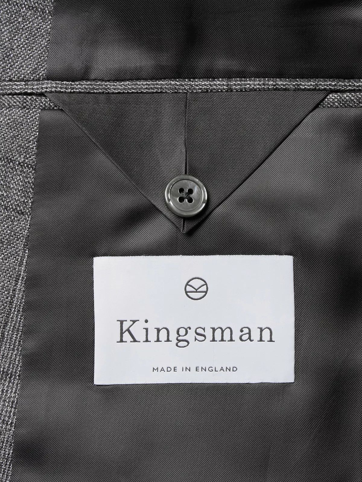 Kingsman Grey Double-Breasted Glen Check Suit Size 36R - 2 Thumbnail