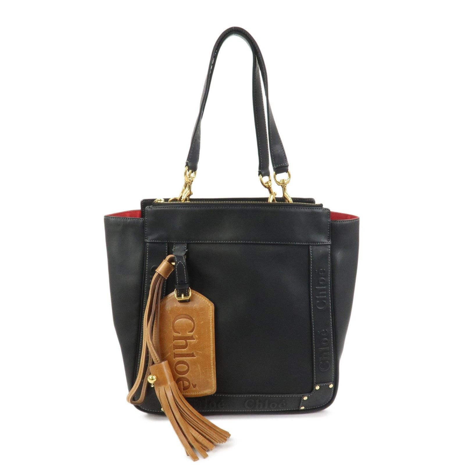 Chloe Chloe Eden Leather Tote Black Size ONE SIZE - 1 Thumbnail