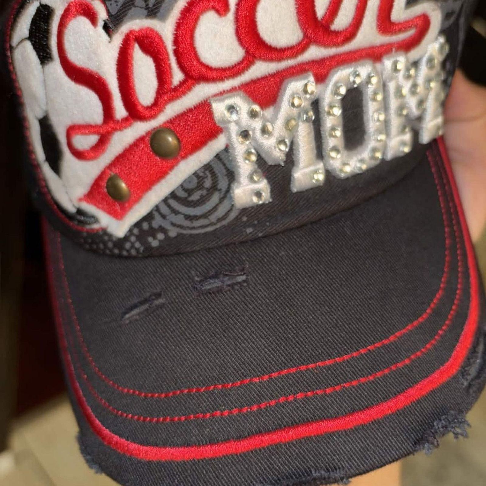 Vintage Y2K Leader Soccer Mom Distressed Hat Size ONE SIZE - 4 Thumbnail