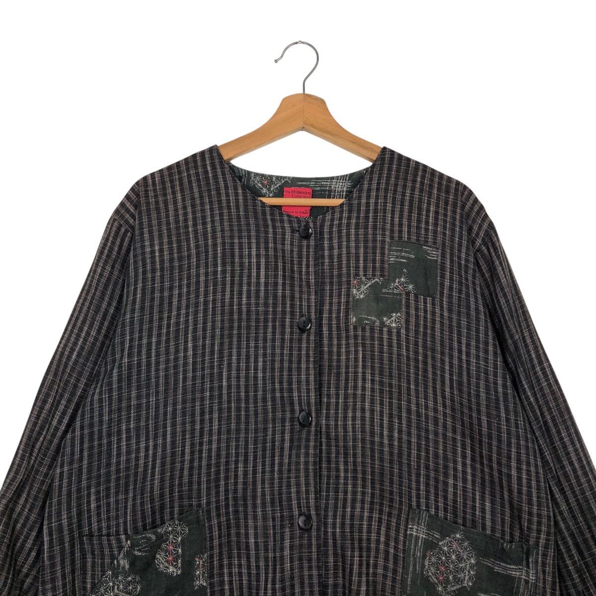 Japanese Brand Vintage Hickory Chore Design Long Sleeve Ogran Issey Miyake Size US L / EU 52-54 / 3 - 4 Thumbnail