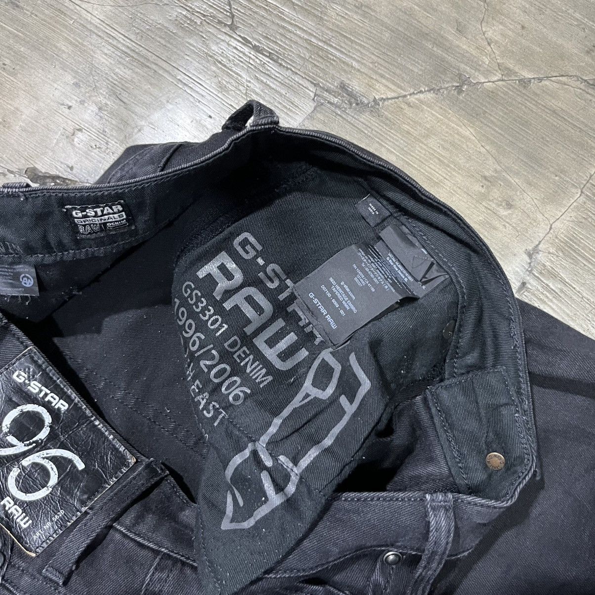 G-Star G-Star RAW GS3301 Black Denim – Rare Early 2000s Era Size US 30 / EU 46 - 6 Thumbnail