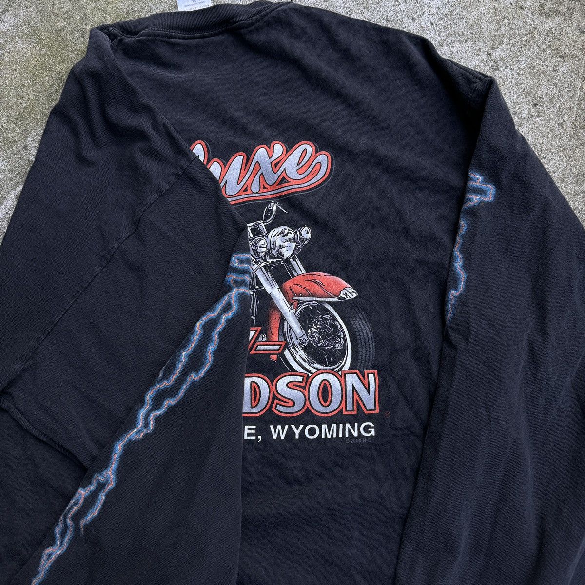 Vintage Vintage Harley Davidson Make Some Noise Lightning Longsleeve Size US XL / EU 56 / 4 - 10 Thumbnail