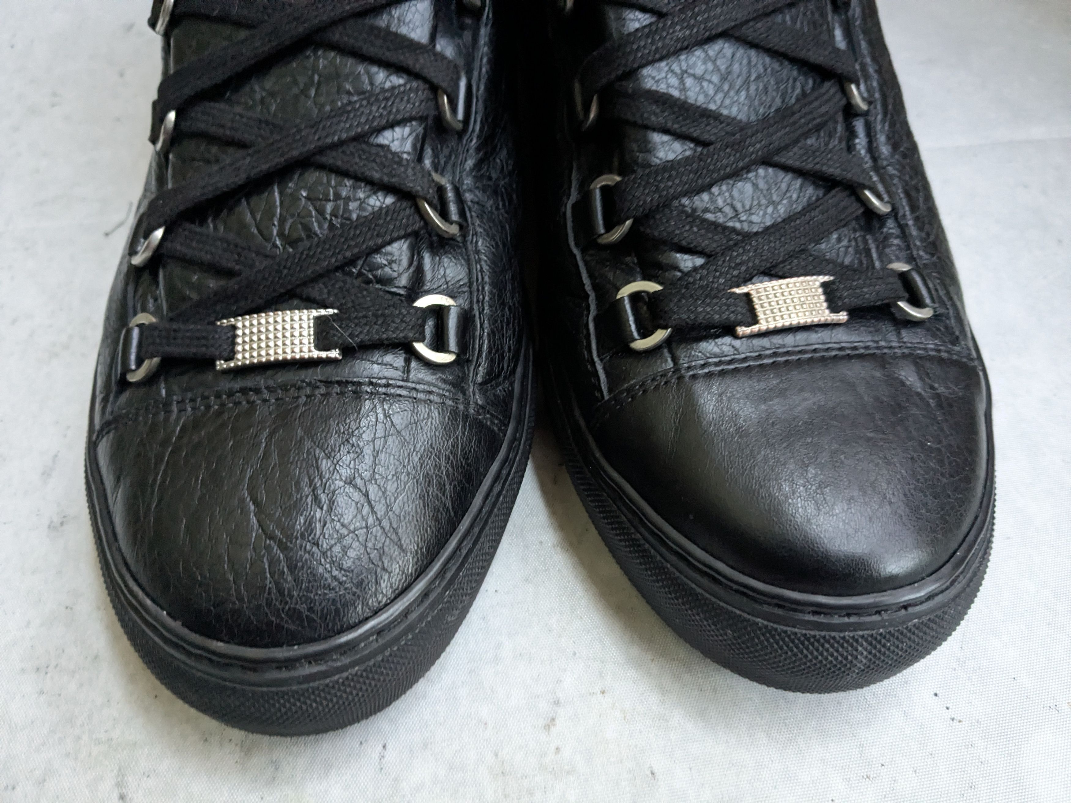 Balenciaga Balenciaga Arena Sneakers Black 13 High Tops Leather Size US 13 / EU 46 - 3 Thumbnail