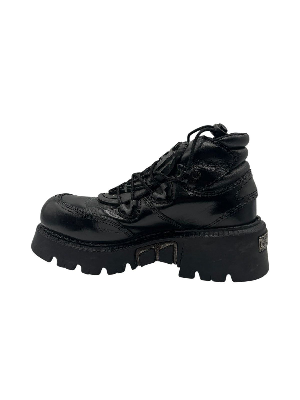 New Rock Vintage Gordon Jack black platform boots Size 39 Size US 9 / IT 39 - 5 Thumbnail