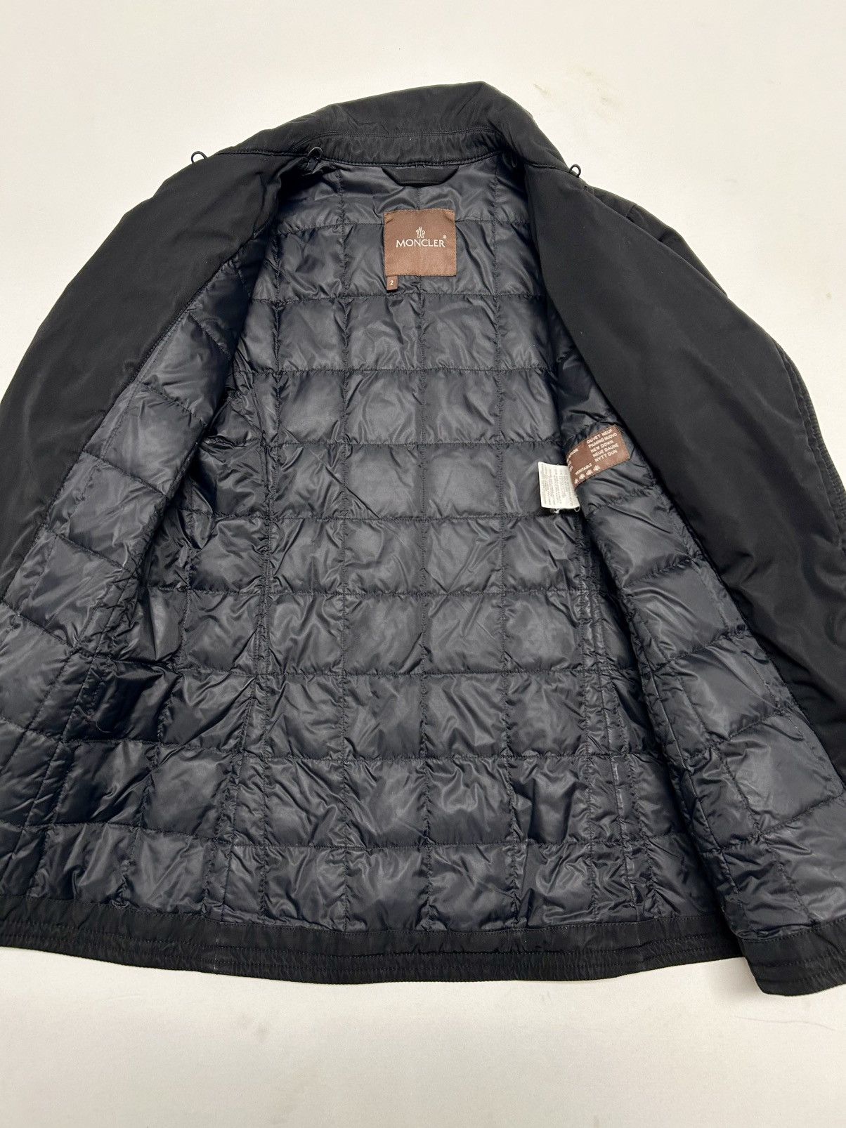 Moncler 2006 Leather Detailed Biker Jacket Size US M / EU 48-50 / 2 - 6 Thumbnail